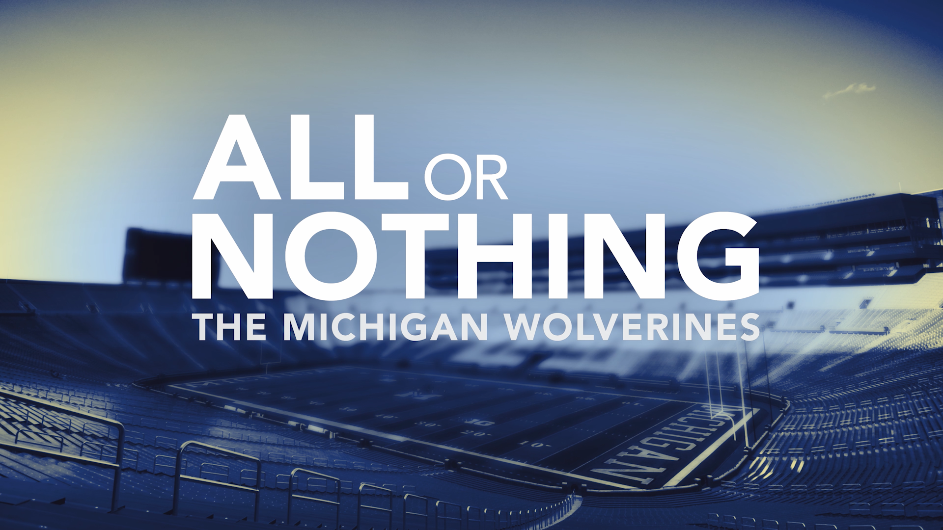 All or Nothing: The Michigan Wolverines