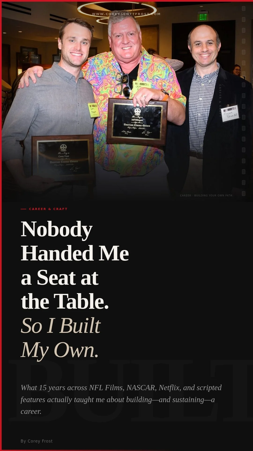 Nobody Handed Me a Seat at the Table (So I Built My Own)