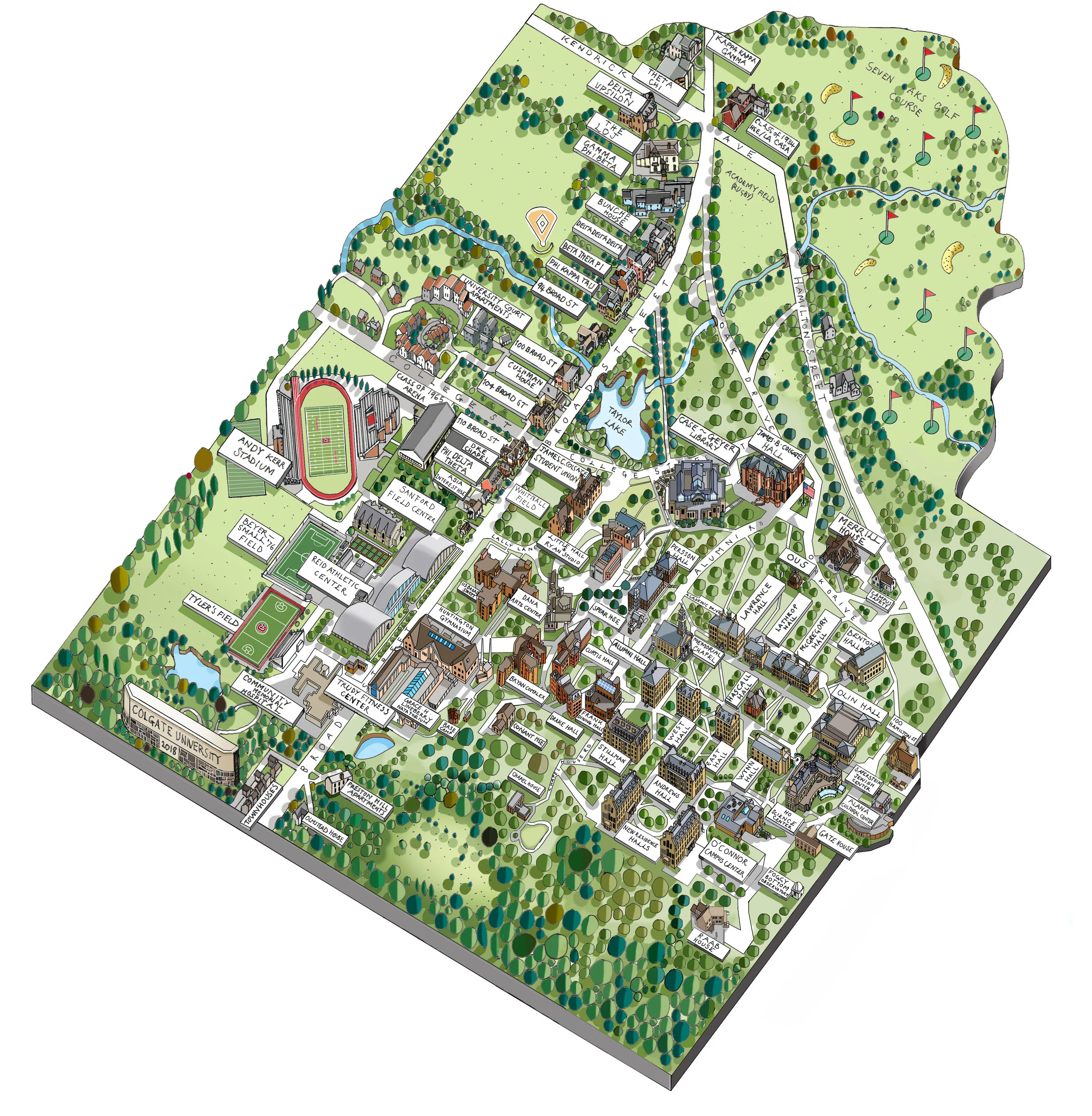 Colgate University map