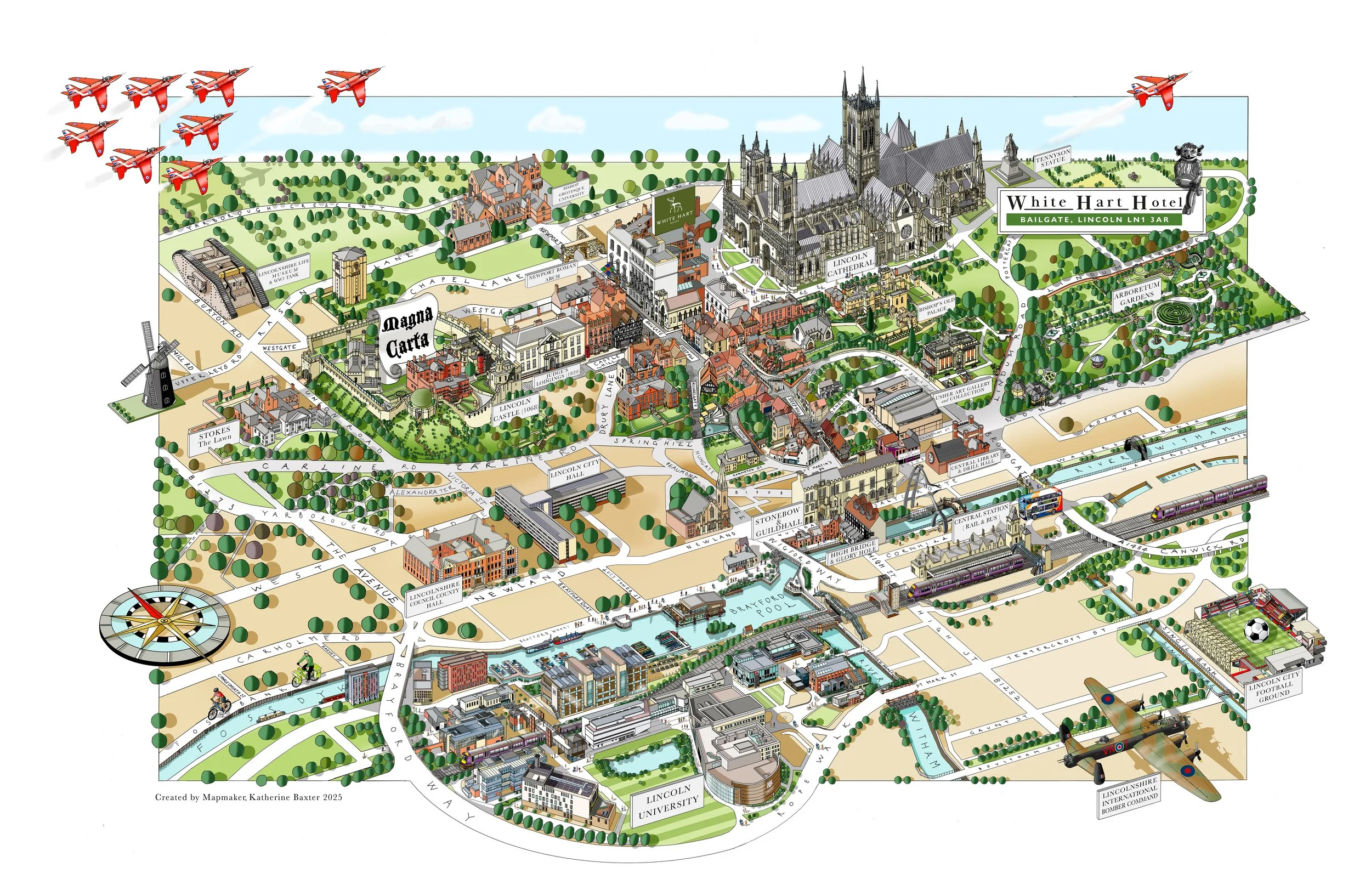 Lincoln City map 