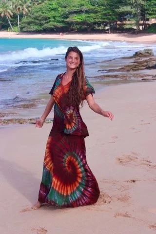 knee length dresses for ladies Maui Palm Maxi Dress, Sweet Bohemian Maxi Dresses from Spool 72