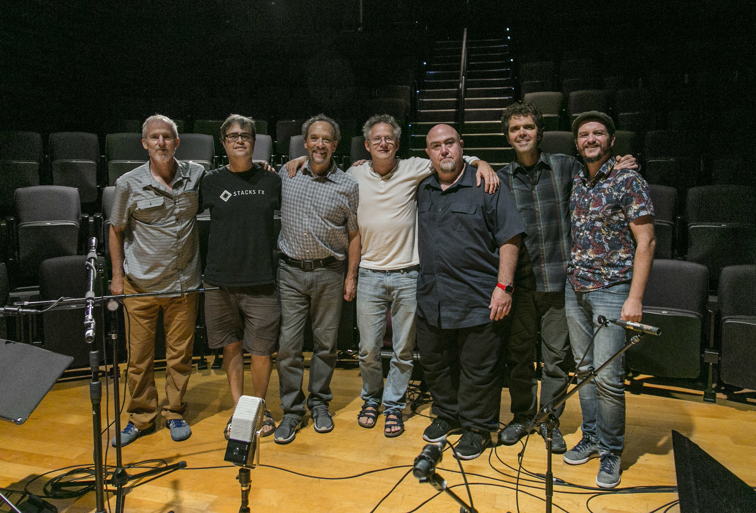 With crew after recording "Suite Trancendant"