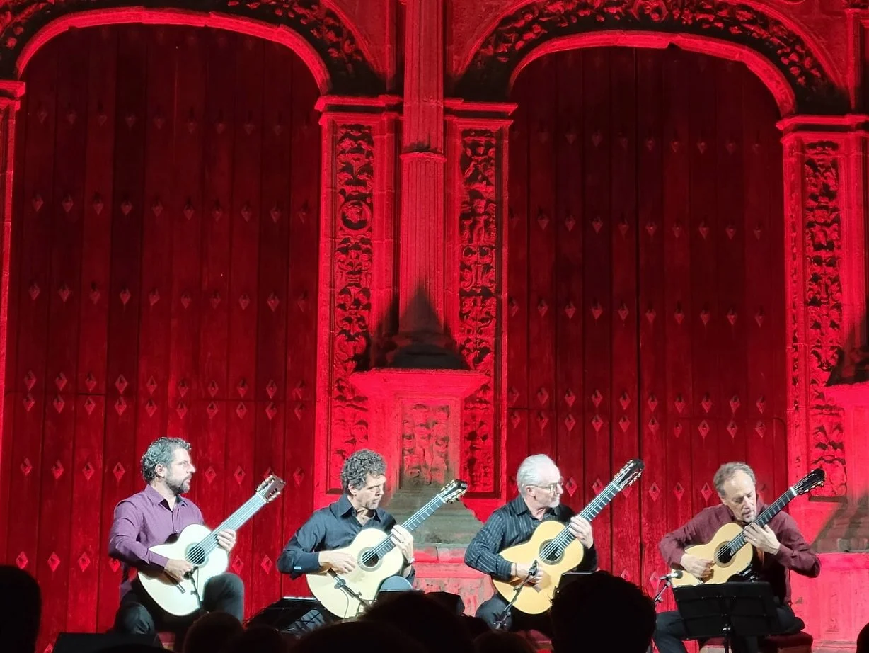 Last night was a special experience in Coria, Spain. We had an outdoor performance under the moonlight, by the cathedral. As usual in Spain, the concert didn&rsquo;t start until 10 PM because of the heat - 90F/32C at showtime! Wonderful audience, a l