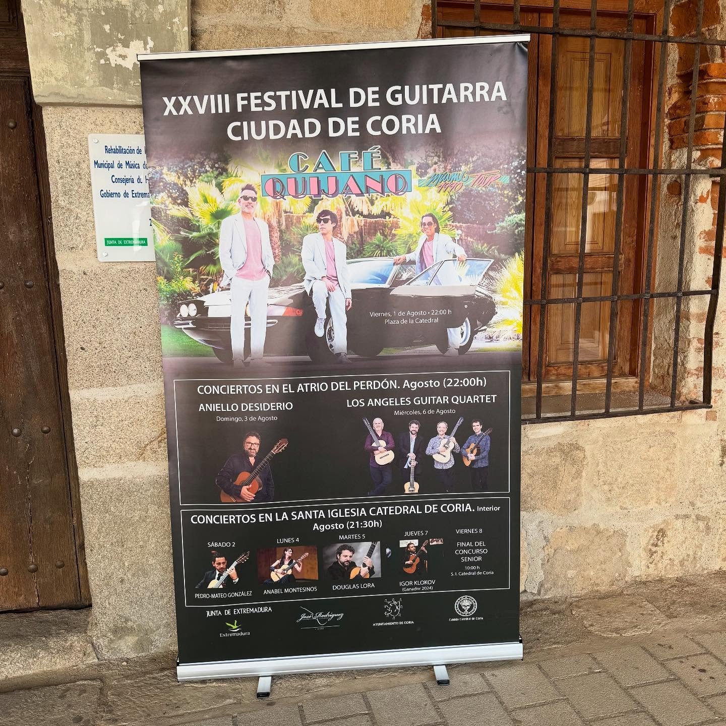 We&rsquo;re in Coria, Spain, for a concert tomorrow night! Tonight, our compadre , Douglas Lora, plays solo.