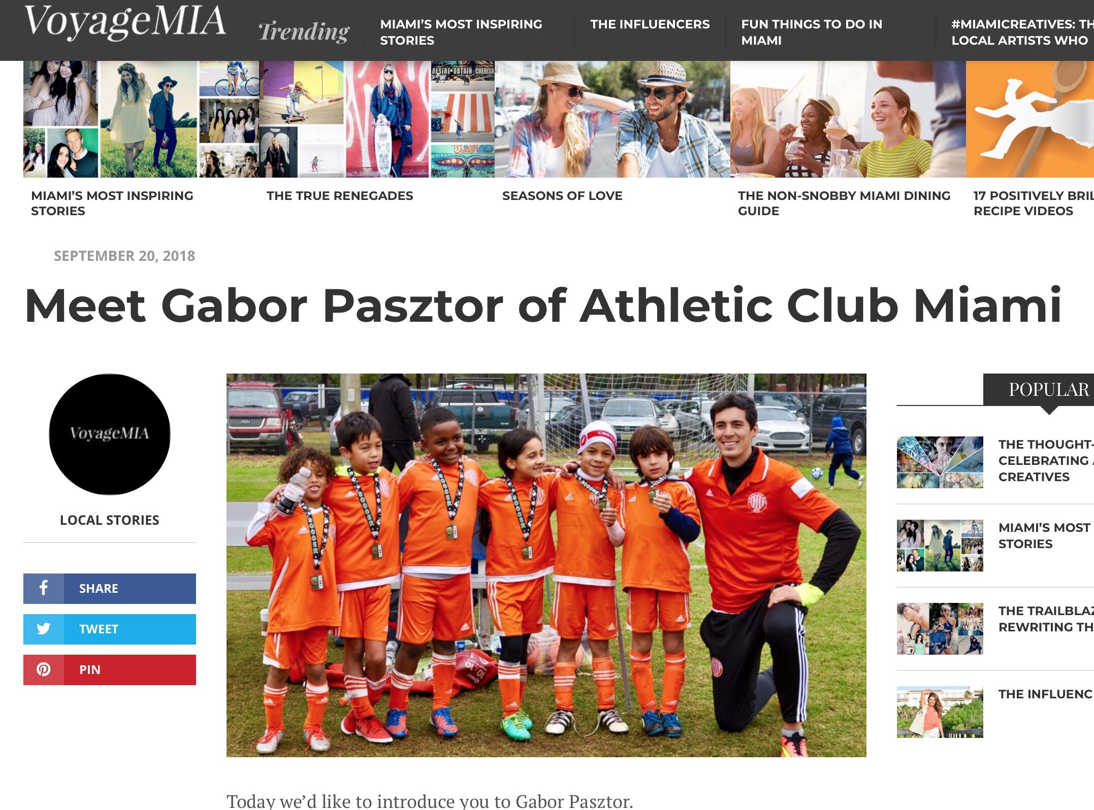 Meet Gabor Pasztor of Athletic Club Miami 