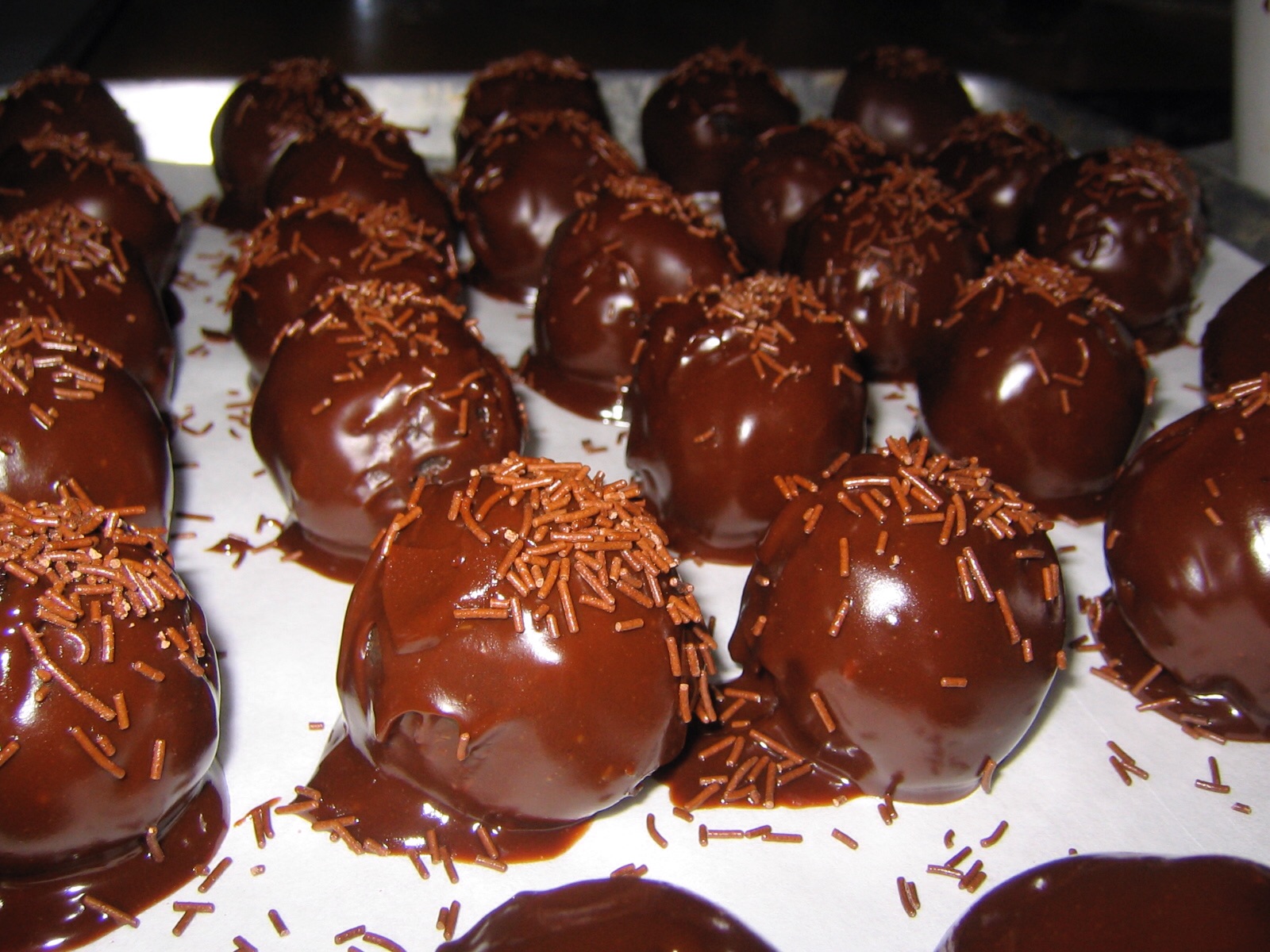 Chocolate bourbon balls