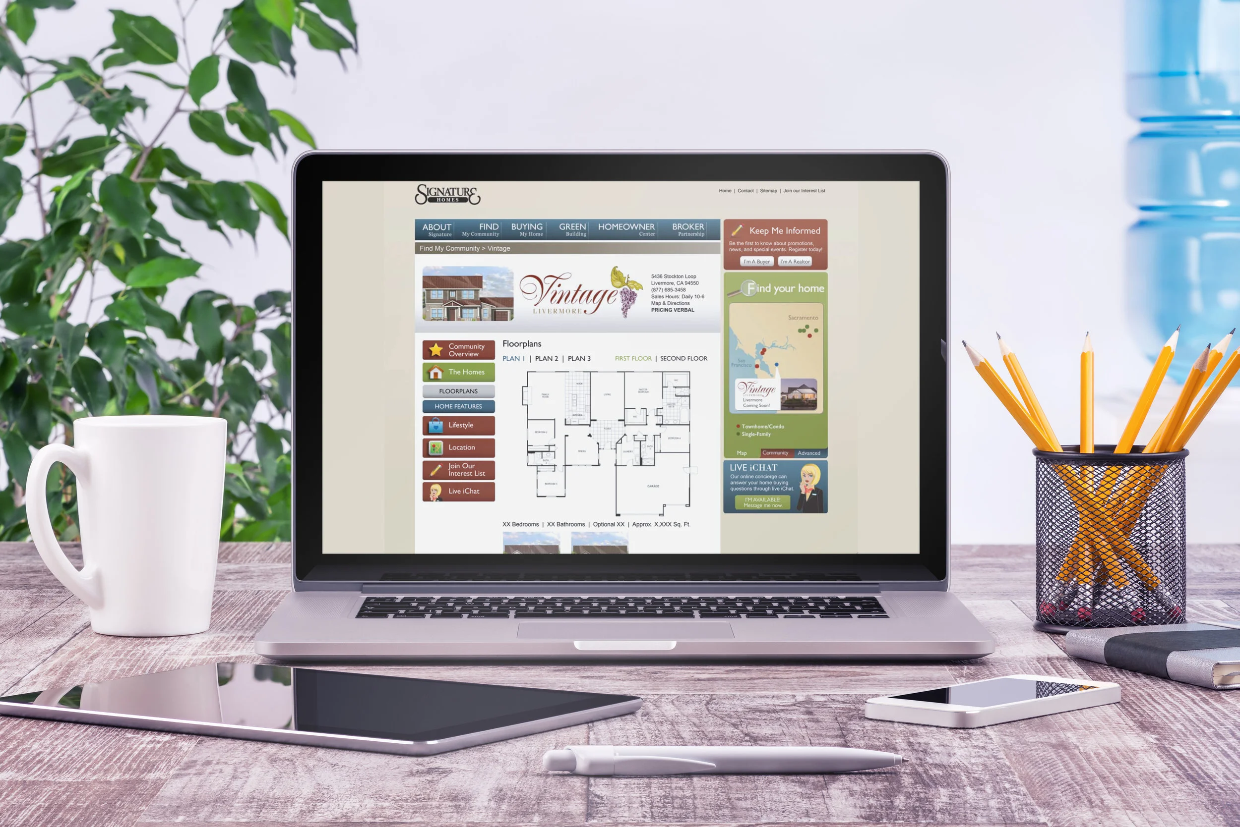 Signature Homes Community Microsites