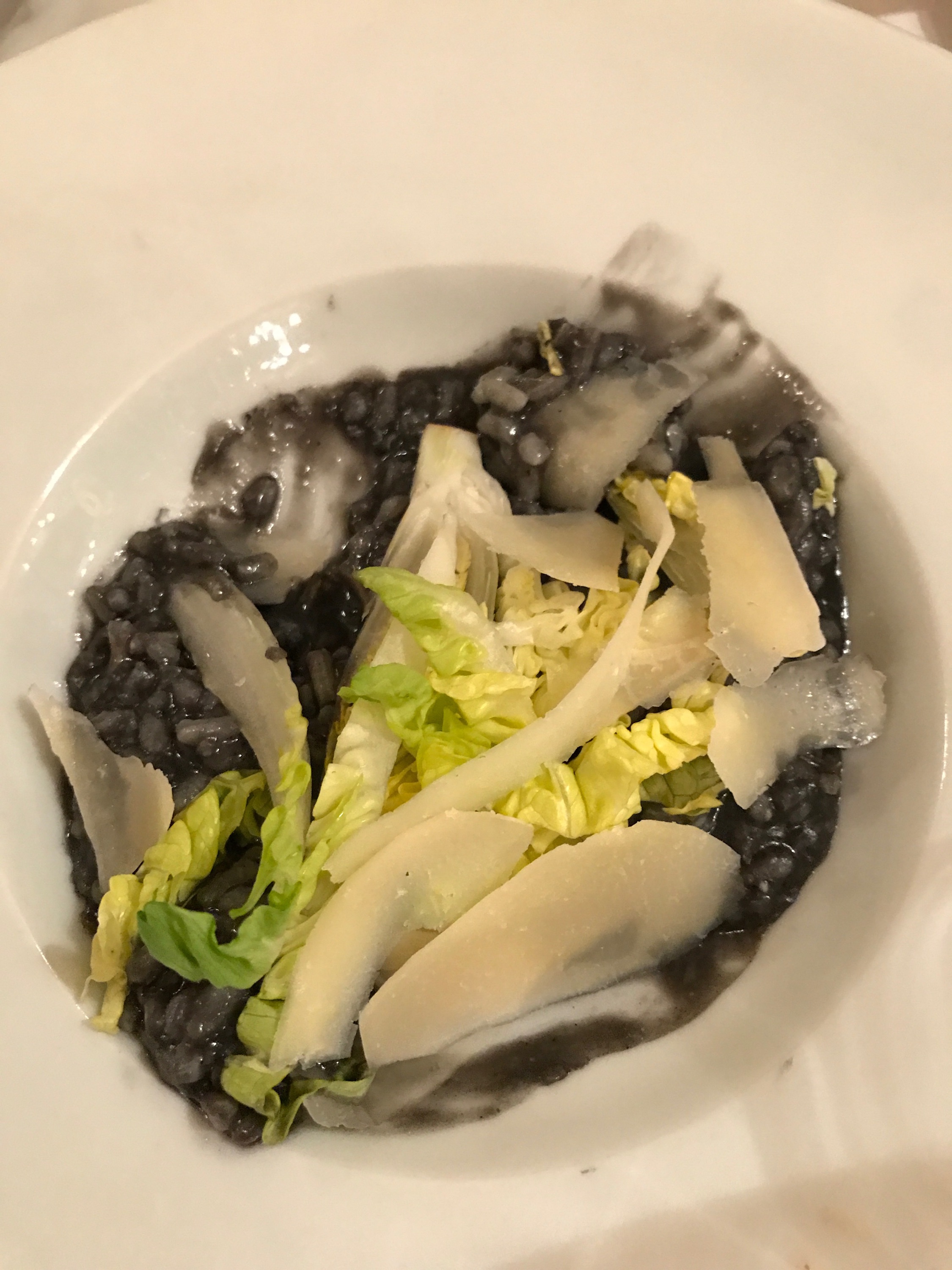 Risotto with ink 🐙