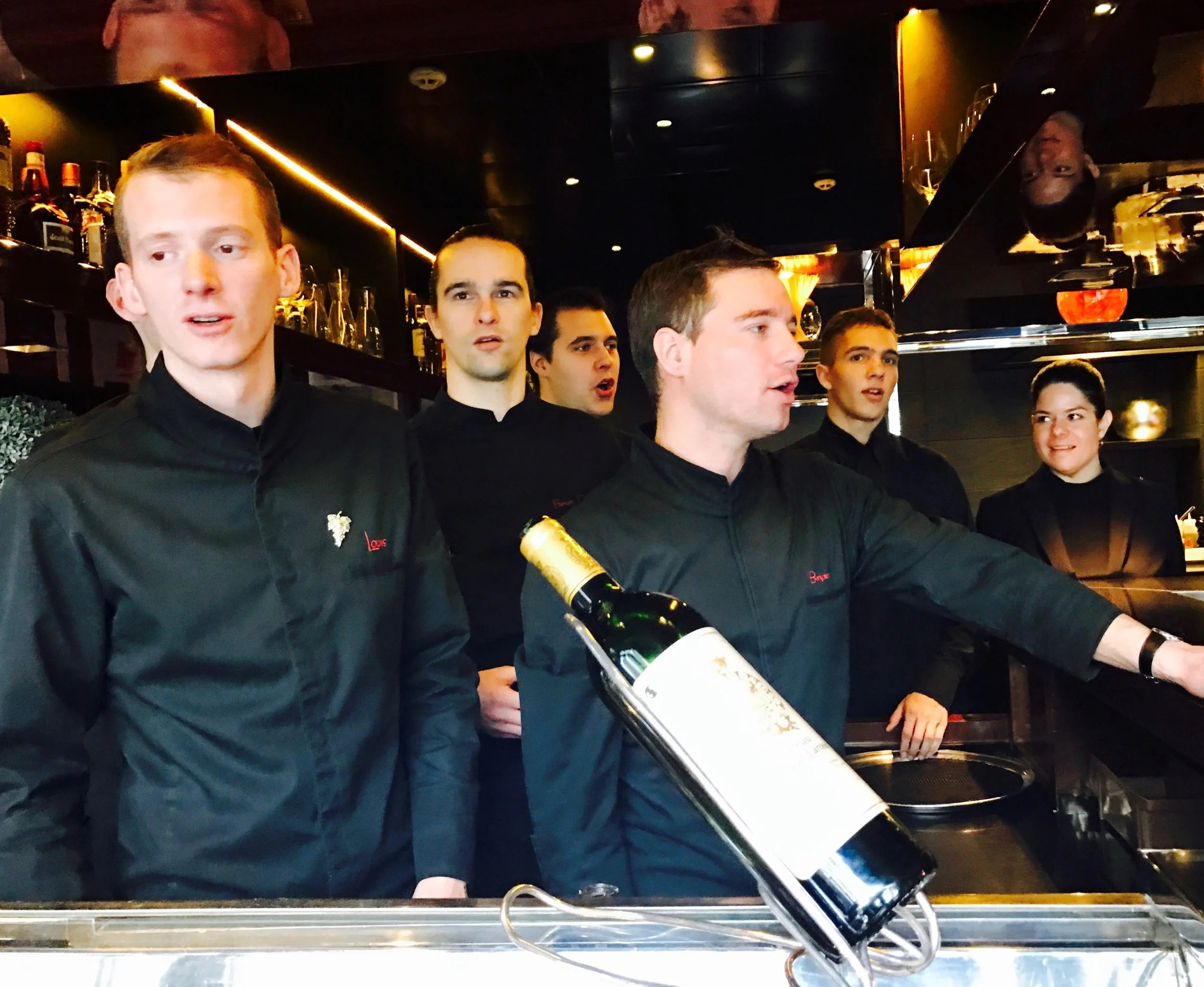 The boys at L Atelier de Joel Robuchon