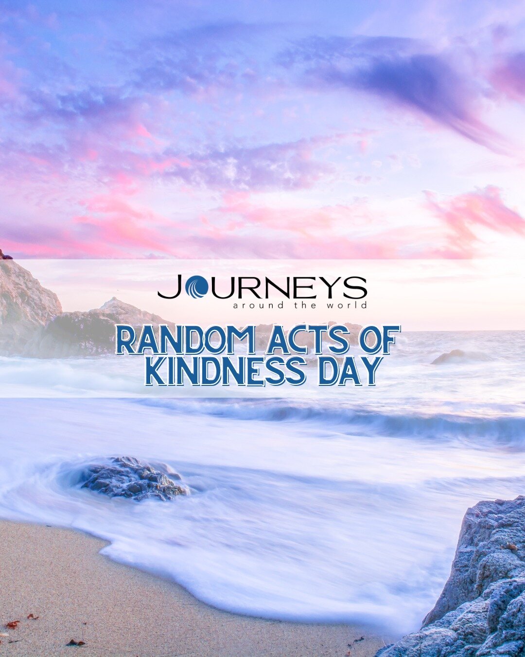 🌍 Happy Random Acts of Kindness Day! Today (and every day), let's carry the spirit of kindness wherever we travel. From sharing a smile with a stranger to leaving a positive note for a hotel staff member, every small act can make a world of differen