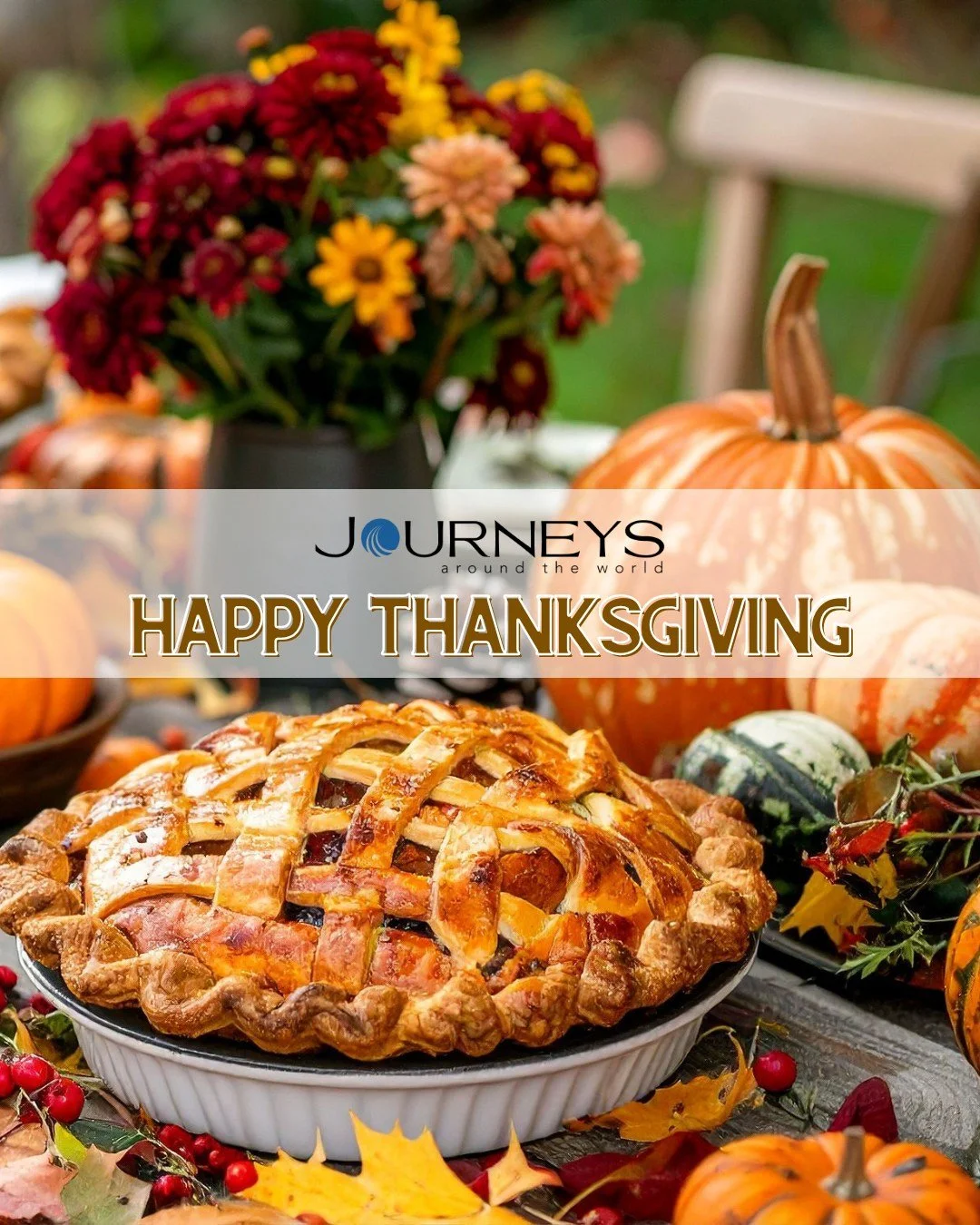 Thanksgiving reminds us to slow down and savor the good things in life; the people we love, the journeys that shaped us, and the memories still tucked in our suitcases. 

🌎 At Journeys Around the World, we&rsquo;re especially grateful for YOU, our w