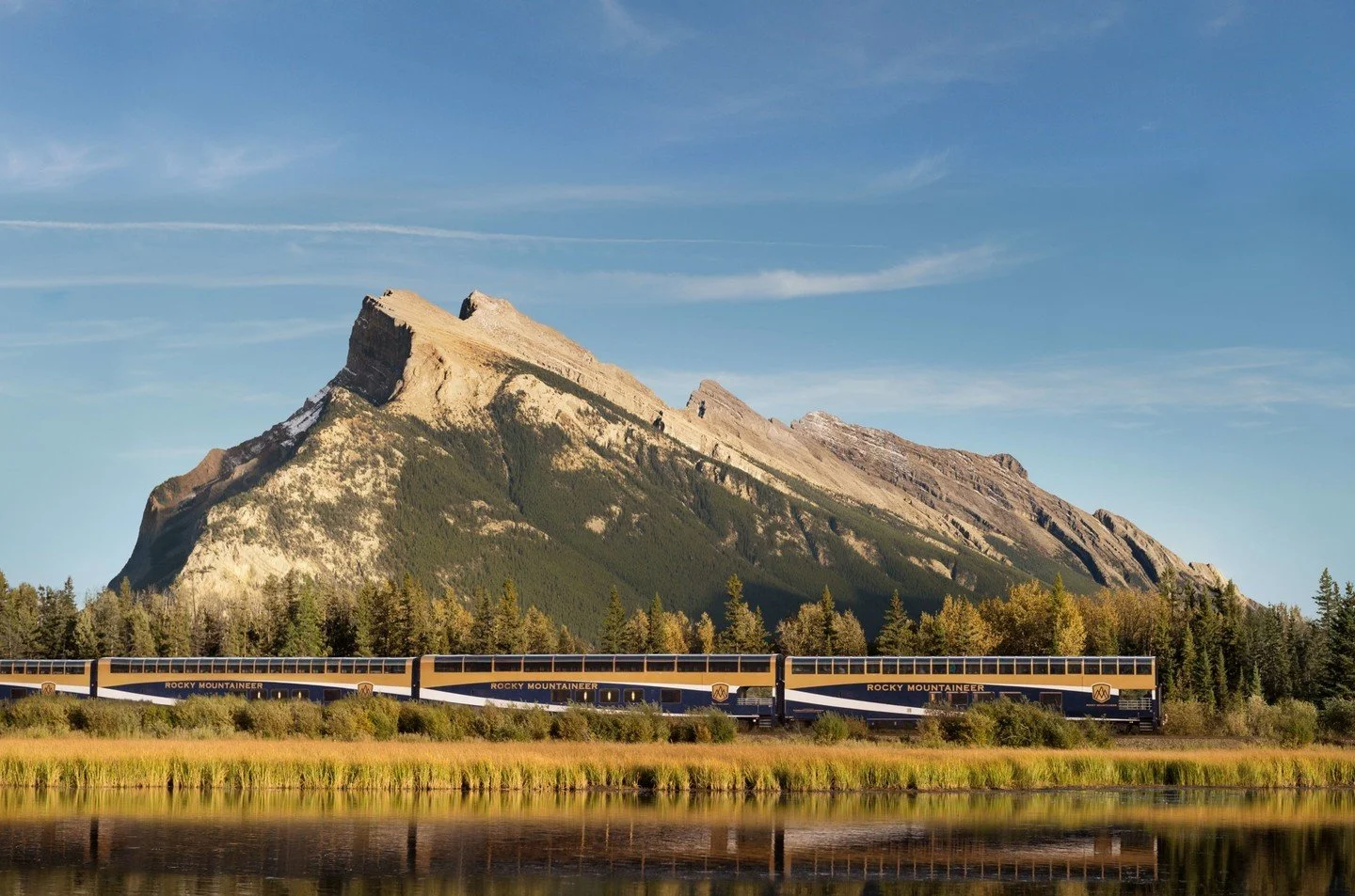 Golden hour hits differently in the Canadian Rockies. 🌄✨

As the sun dips lower over snow-dusted peaks, guests on Rocky Mountaineer trains with glass-domed coaches get an unrivalled view of the mountains&rsquo; dramatic light and shadows.

Plan a 20