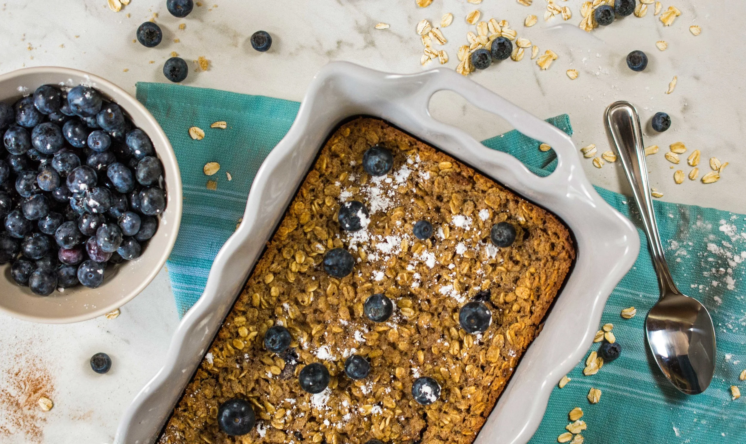 Blueberry baked oatmeal
