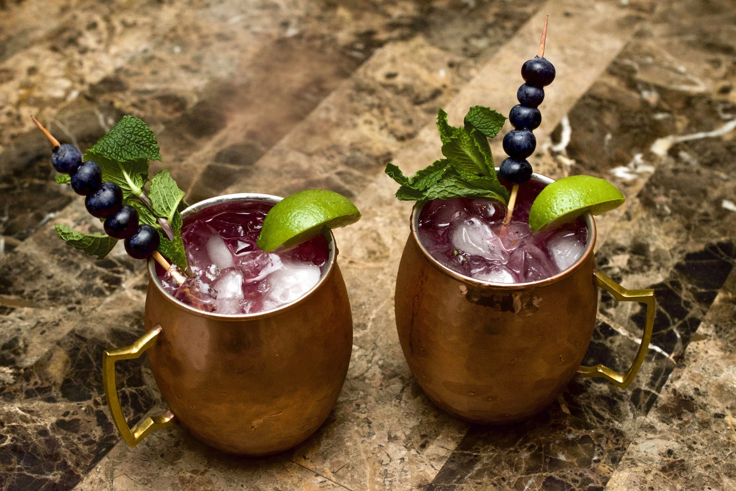 Blueberry Moscow Mule