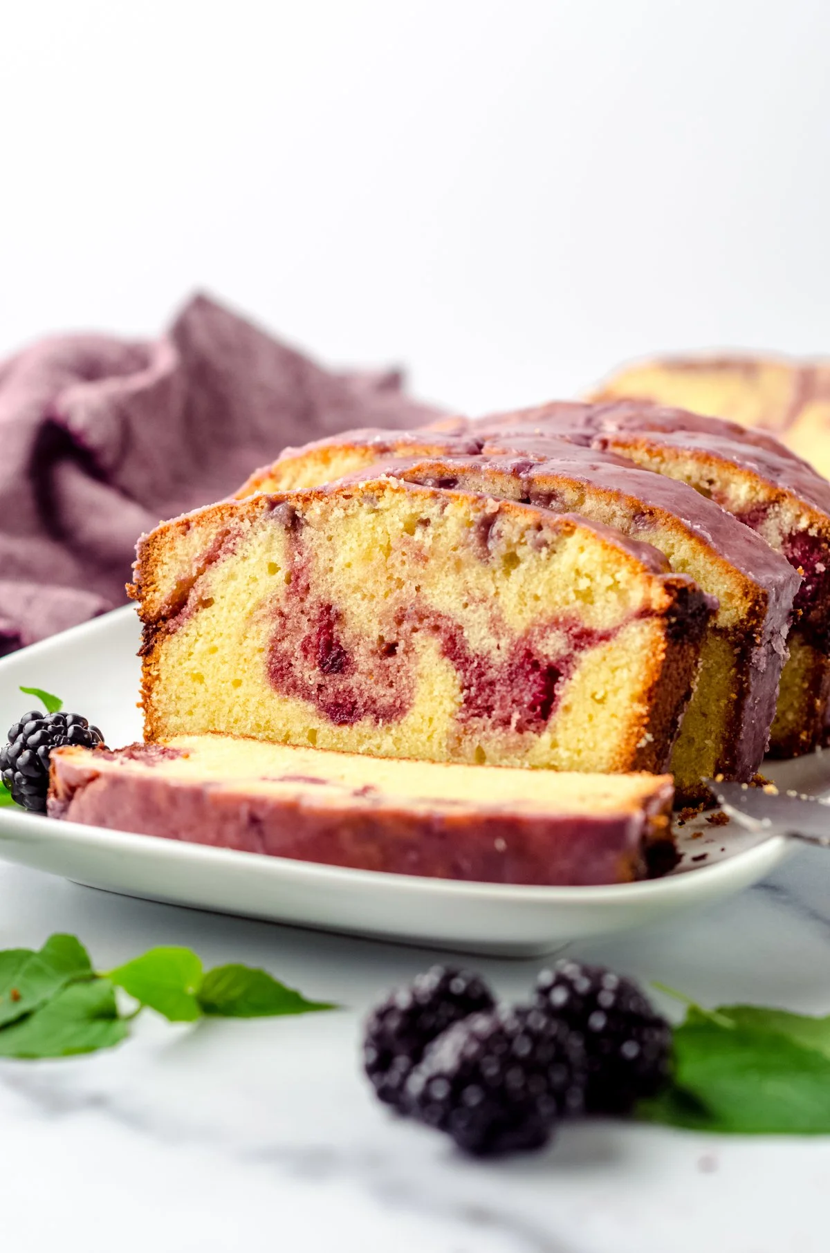Blackberry Pound Cake