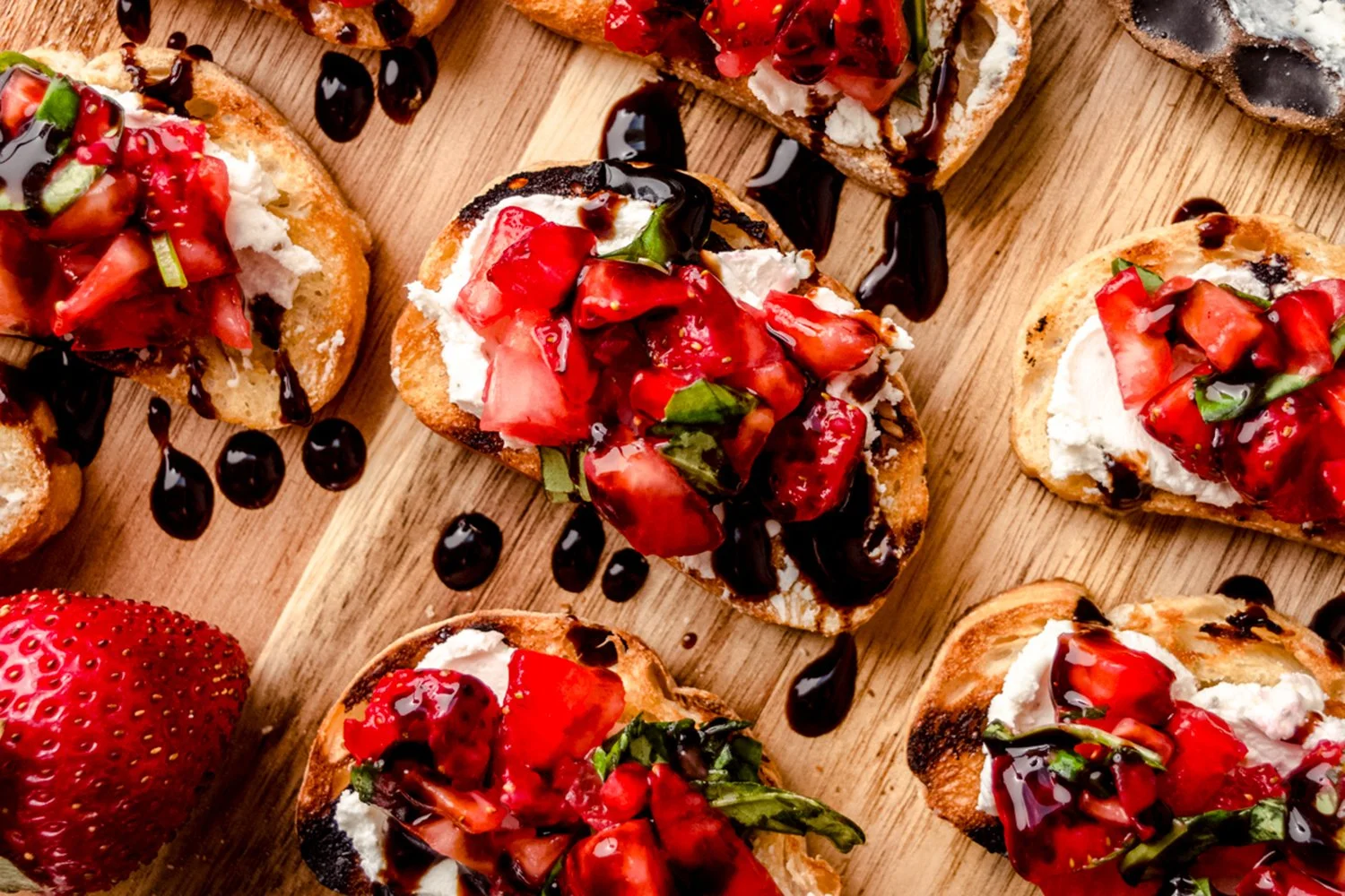 Strawberry Goat Cheese Bruschetta