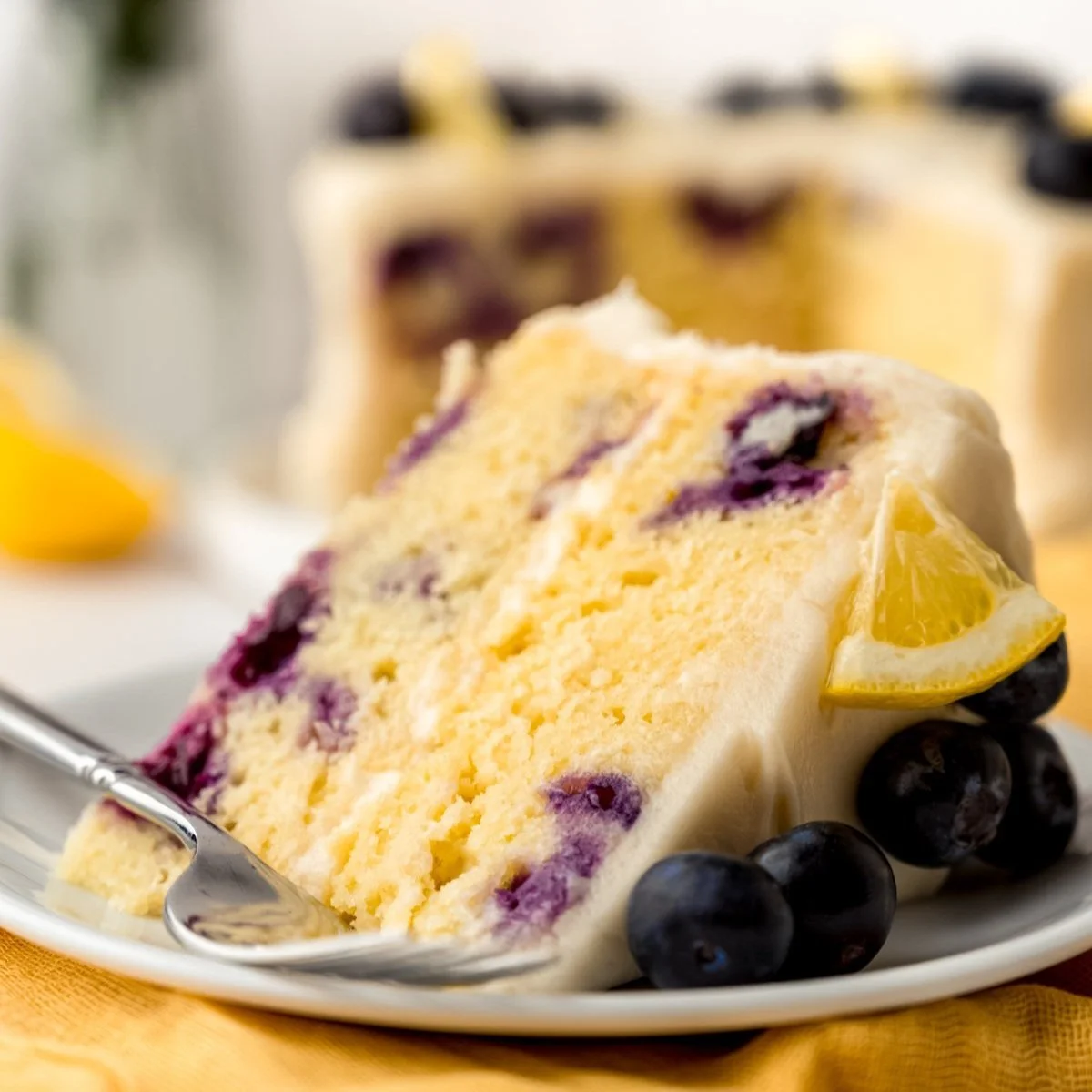 Lemon Blueberry Layer Cake