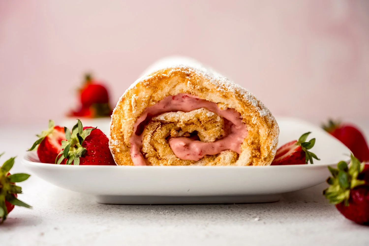 Strawberry Swiss Roll