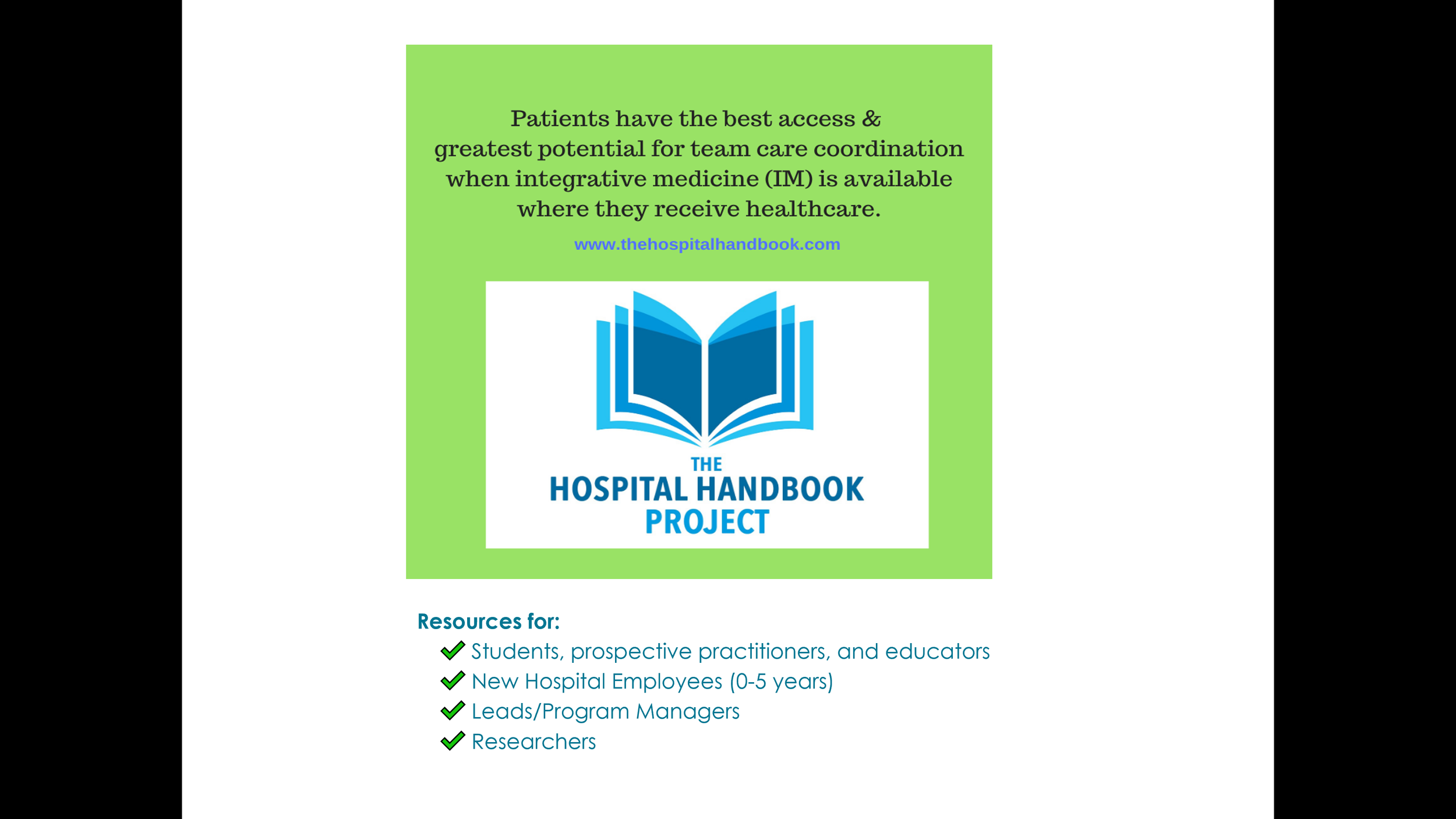 HHP slide fall 2021 patients have best access_HHP has resources for students and more.png