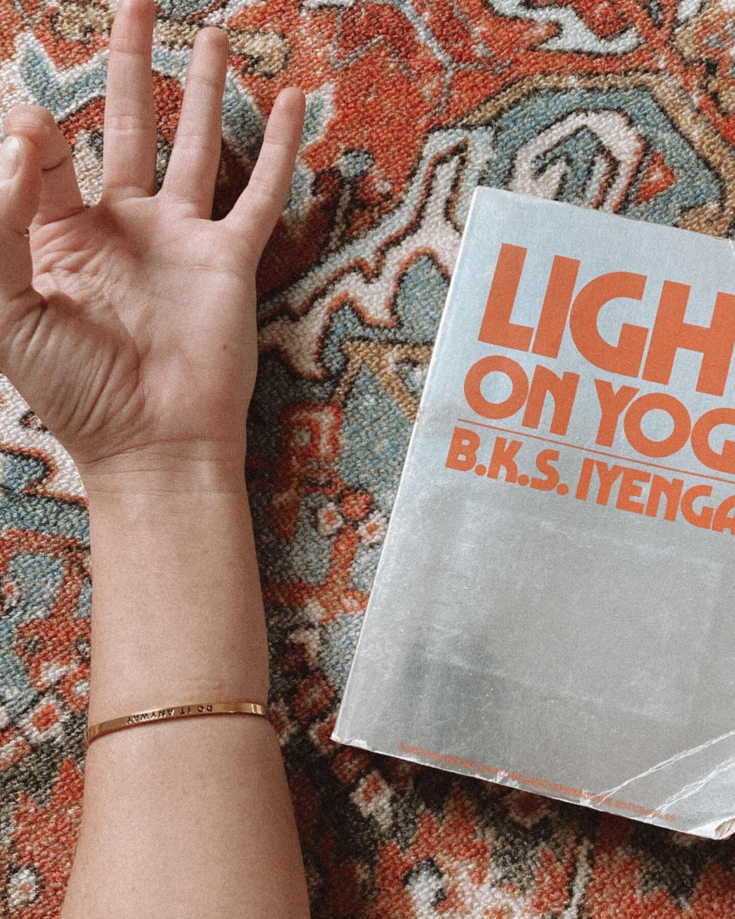 I love my vintage edition of Light on Yoga ☺️ 
It&rsquo;s a must have for any teacher trainings, and it&rsquo;s a required reading in my trainings! Along with The Yoga Sutras and Leslie Kaminoff&rsquo;s Yoga Anatomy. What&rsquo;s your favorite book?
