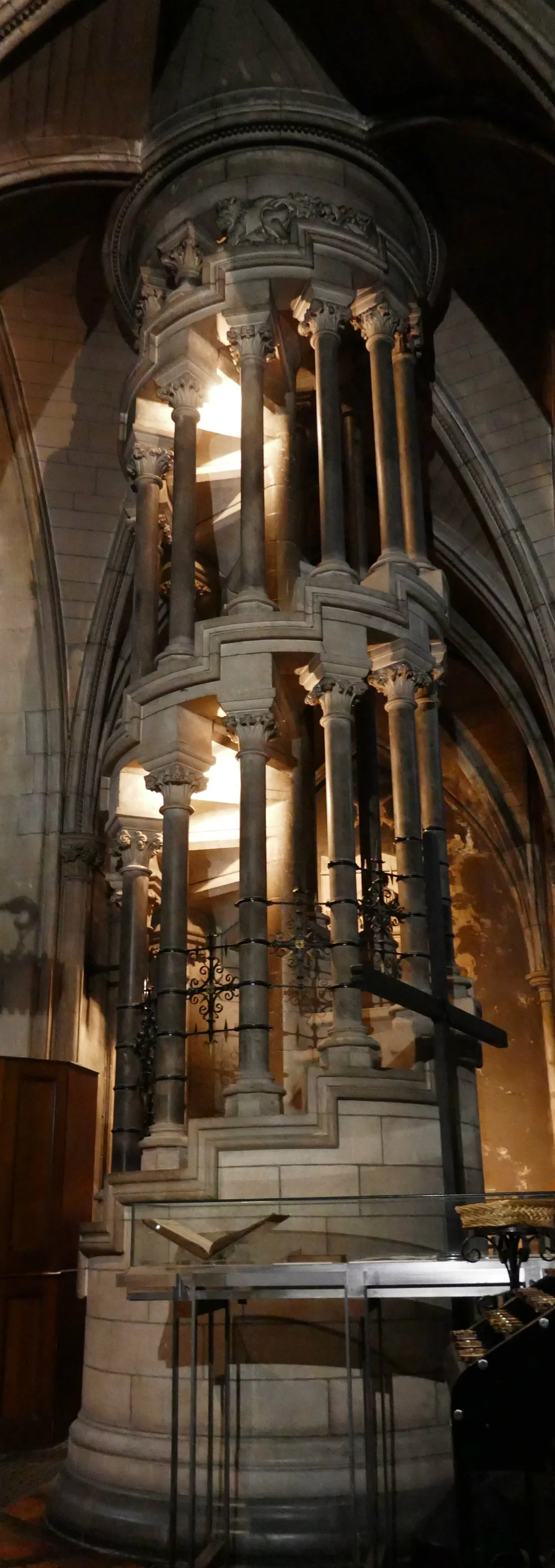 Stairs to Organ, St. Patrick's Cathedral Interior, Dublin, Ireland