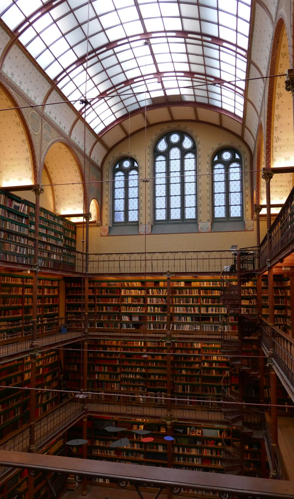Library, Rijks Museum Interior, Amsterdam, Netherlands