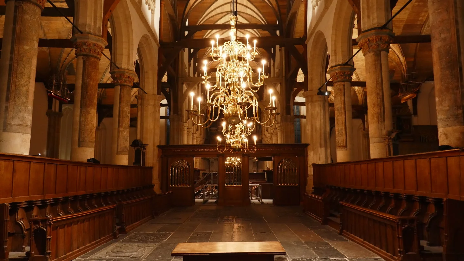 De Oude Kerk Church Interior, Amsterdam, Netherlands