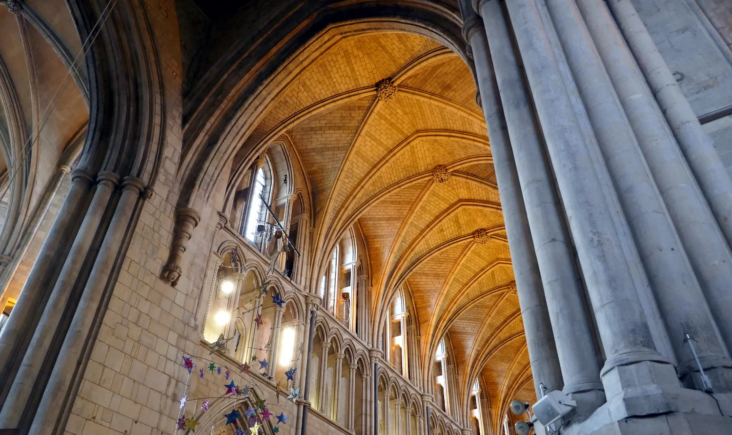Southwark Cathedral Ceiling Interior, London, United Kingdom