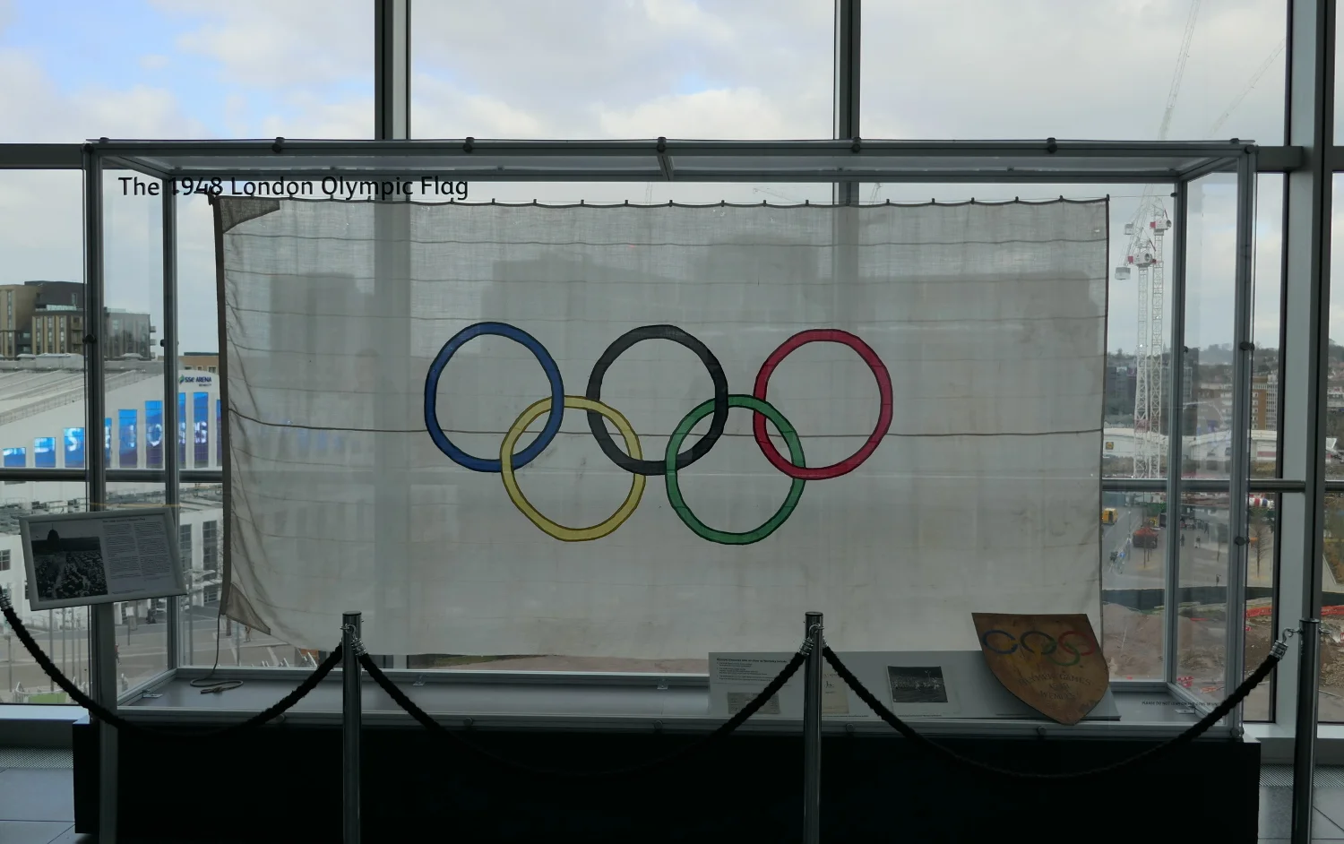 1948 Olympic Flag, Wembley Stadium Interior, London, United Kingdom