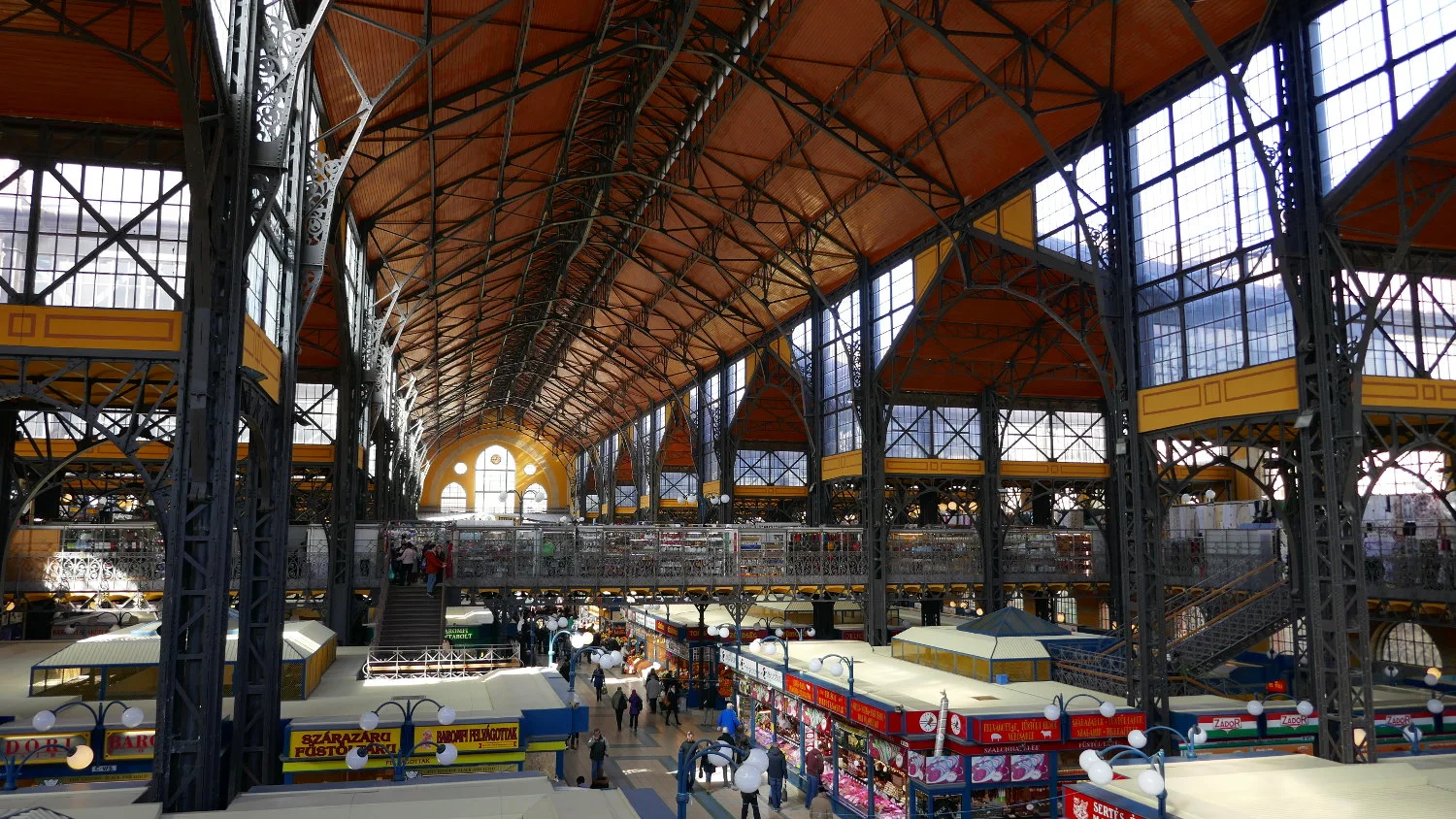 Central Market Hall Interior, Budapest, Hungary