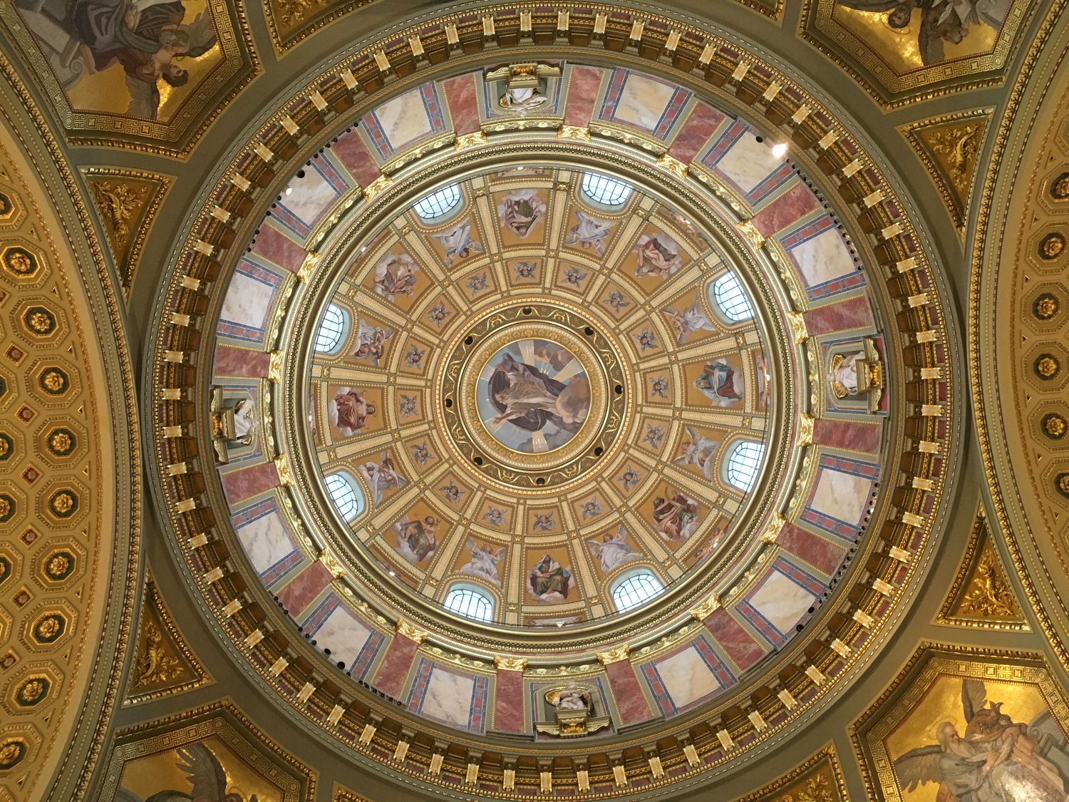 Dome, St. Stephen's Basilica Interior, Budapest, Hungary