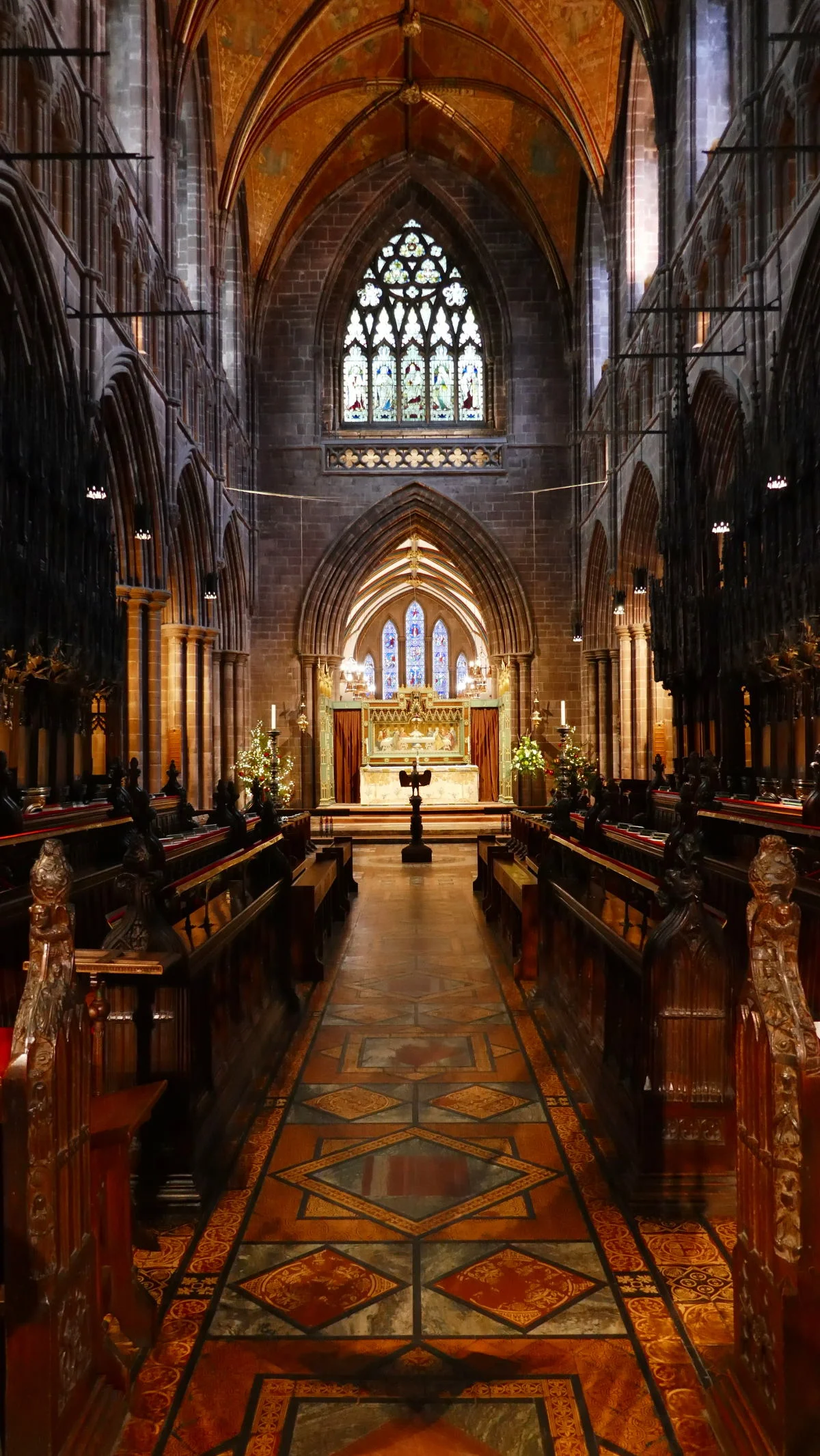 Altar, Chester Cathedral Interior, Chester, United Kingdom