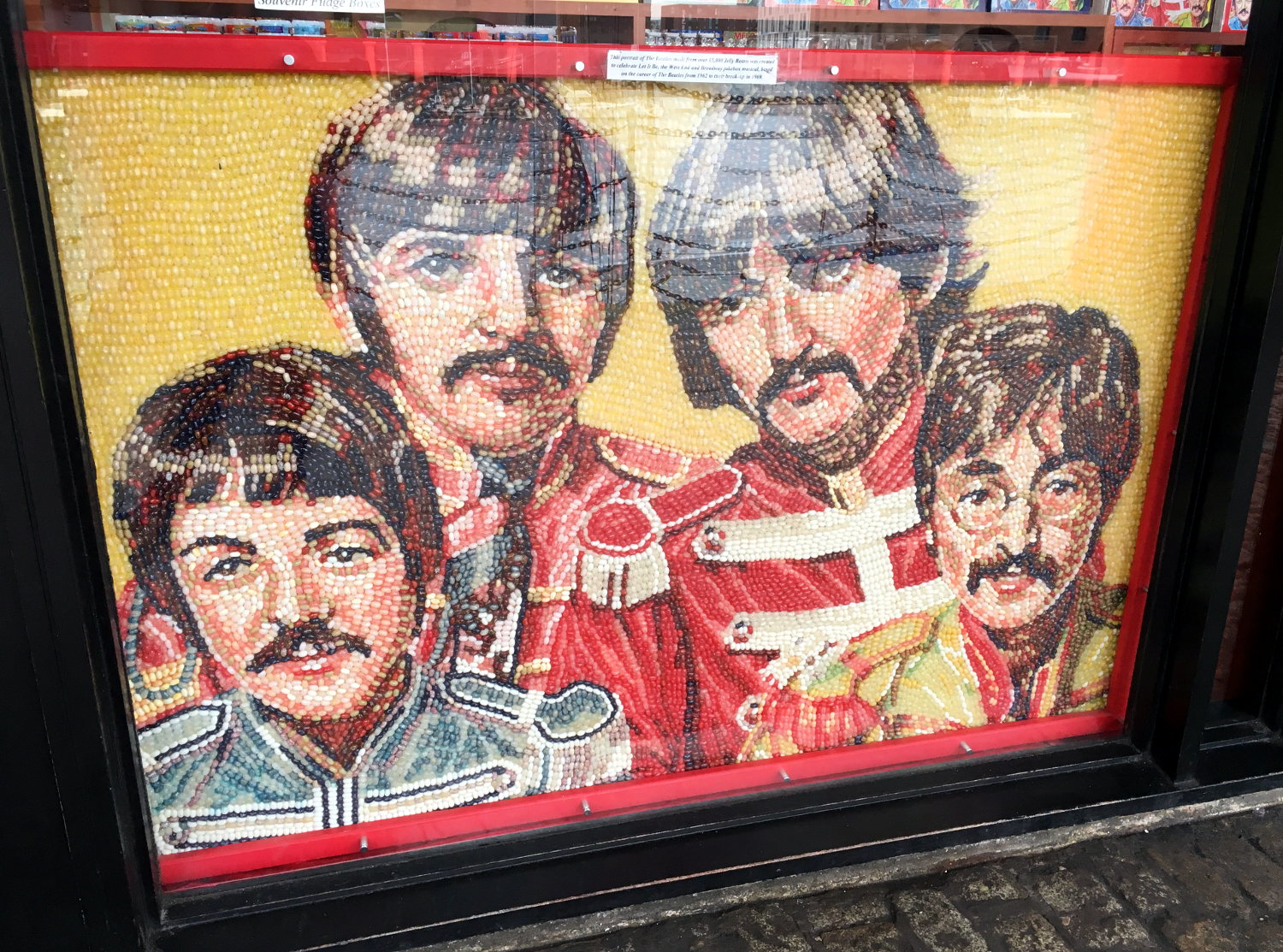 The Beatles in Jelly Beans, Quay Confectionery, Albert Dock, Liverpool, United Kingdom