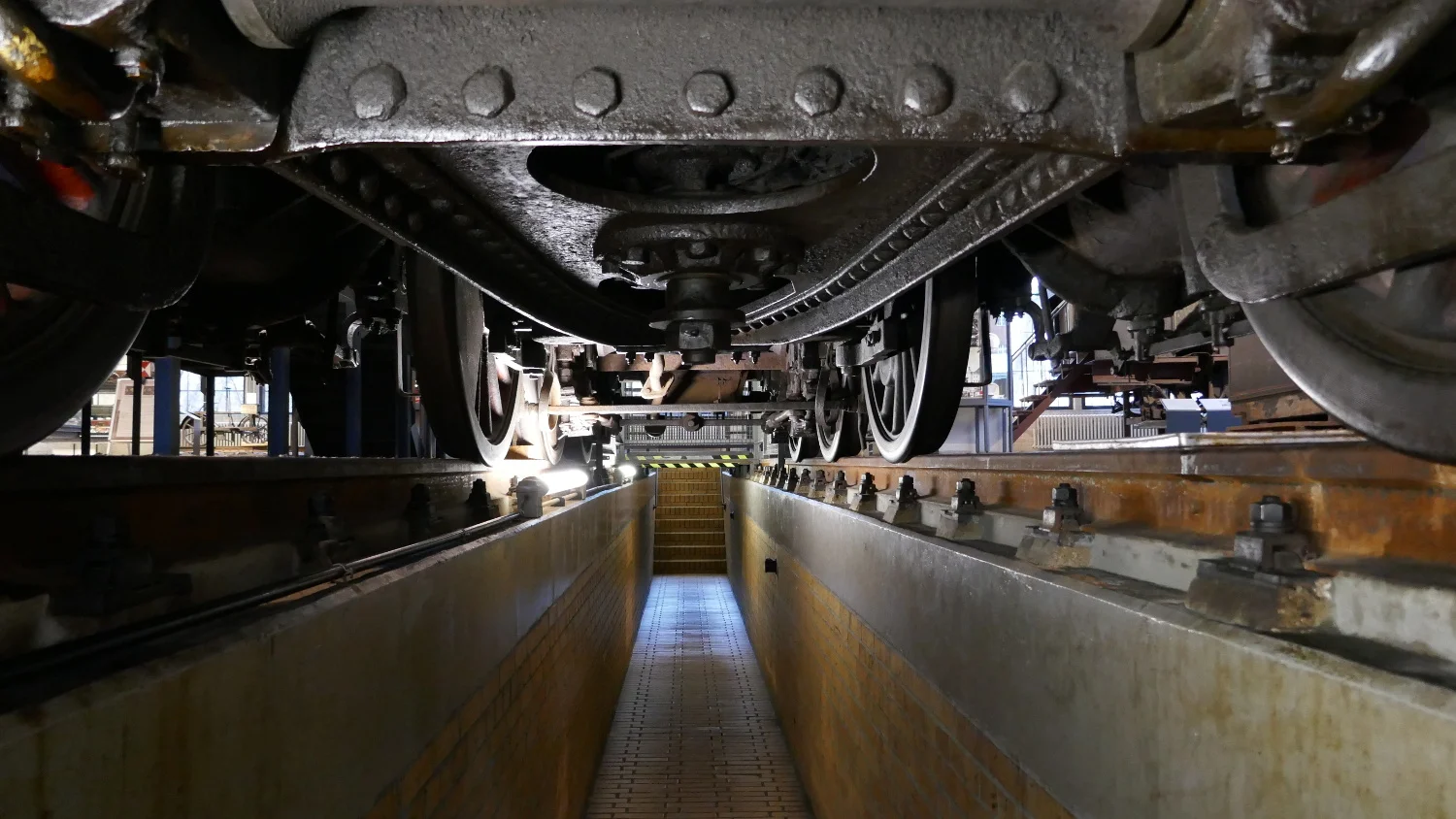Underneath Train, Berlin Museum of Technology, Berlin, Germany