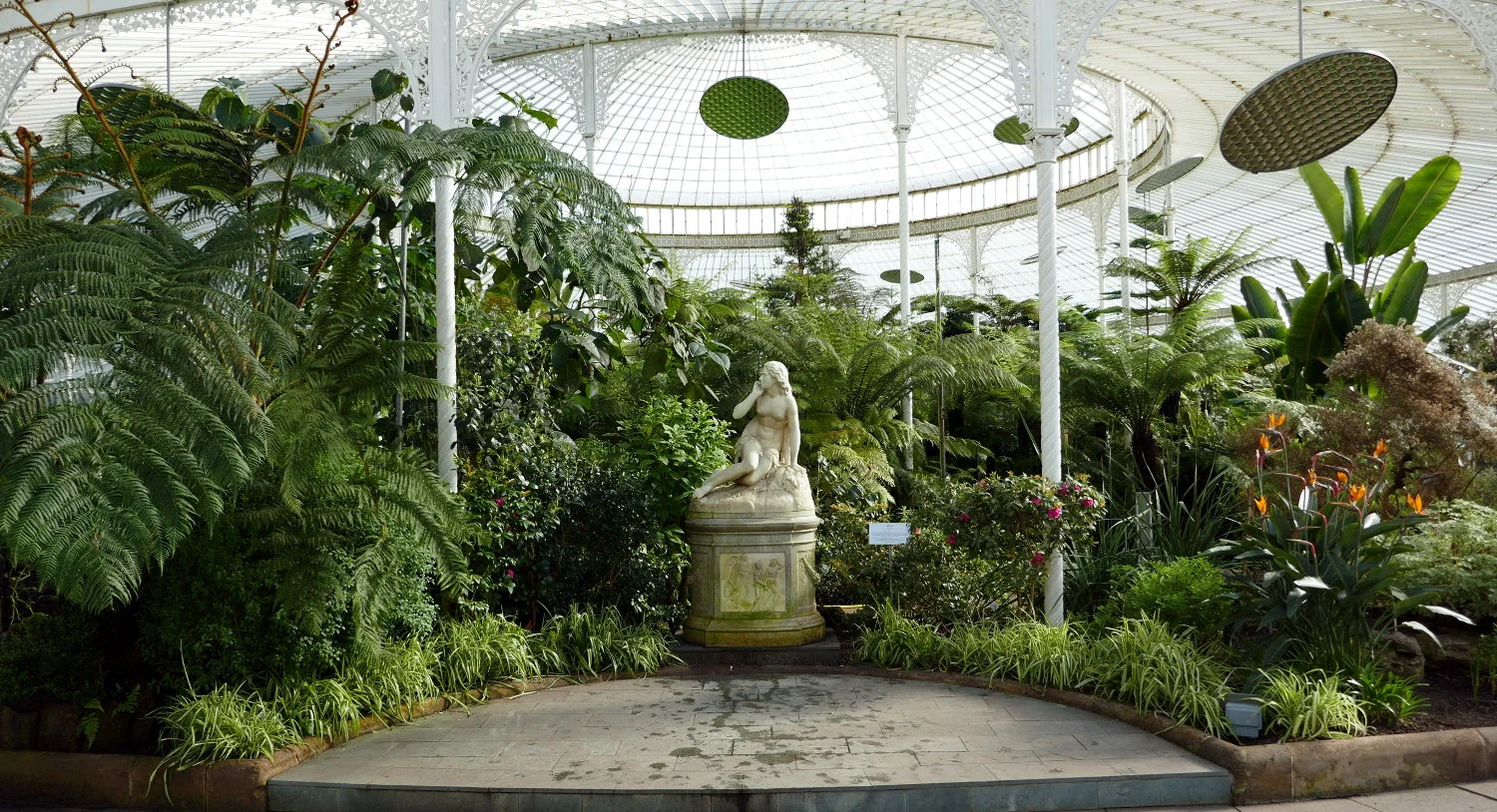 The Kibble Palace Glasshouse, Glasgow Botanic Gardens Interior, Glasgow, United Kingdom