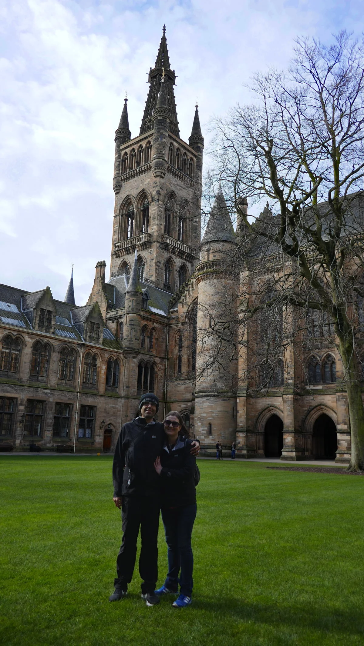 Us at Quad, Glasgow University, Glasgow, United Kingdom