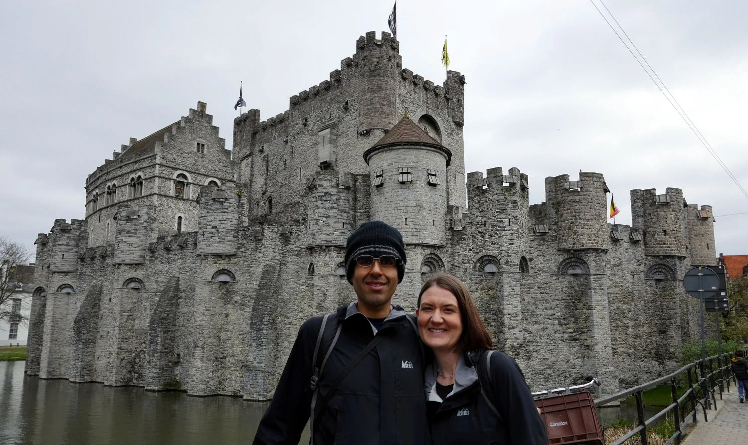 Us, Gravensteen Castle, Ghent, Belgium