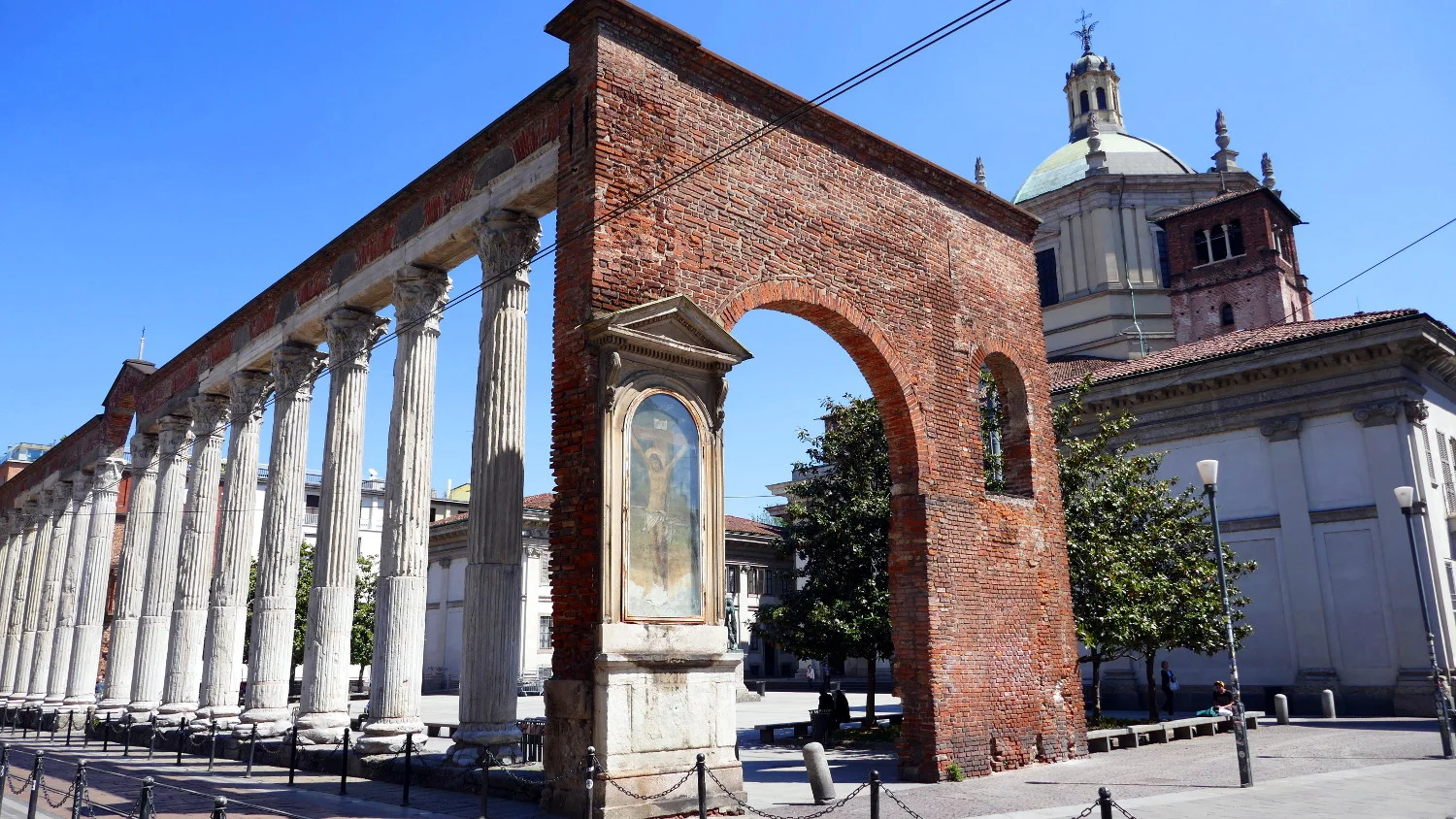 Columns of San Lorenzo, Milan, Italy