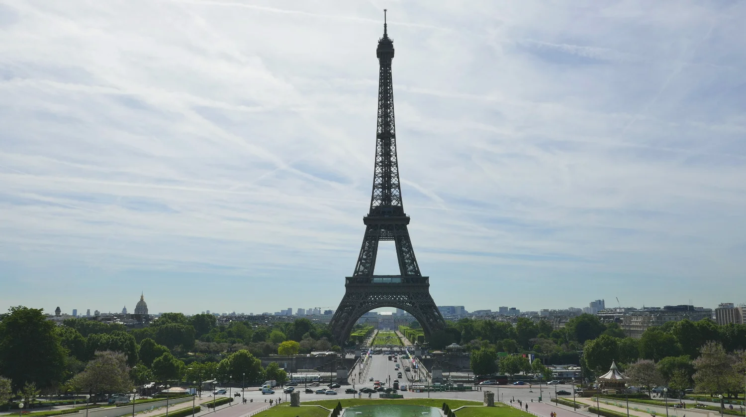 Eiffel Tower from Esplanade du Trocadéro, Paris, France
