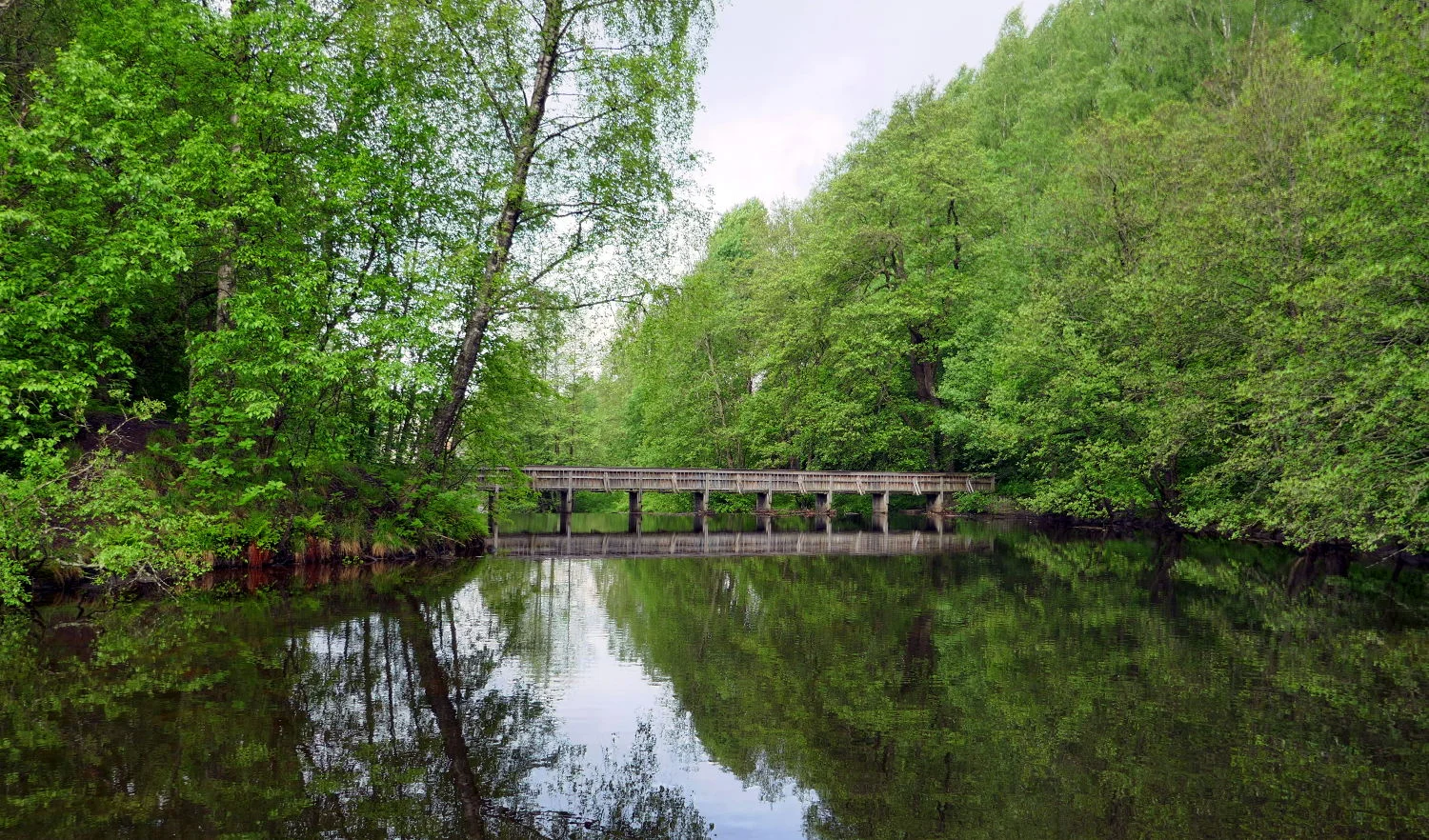 Footbridge, Akerselva River, Oslo, Norway