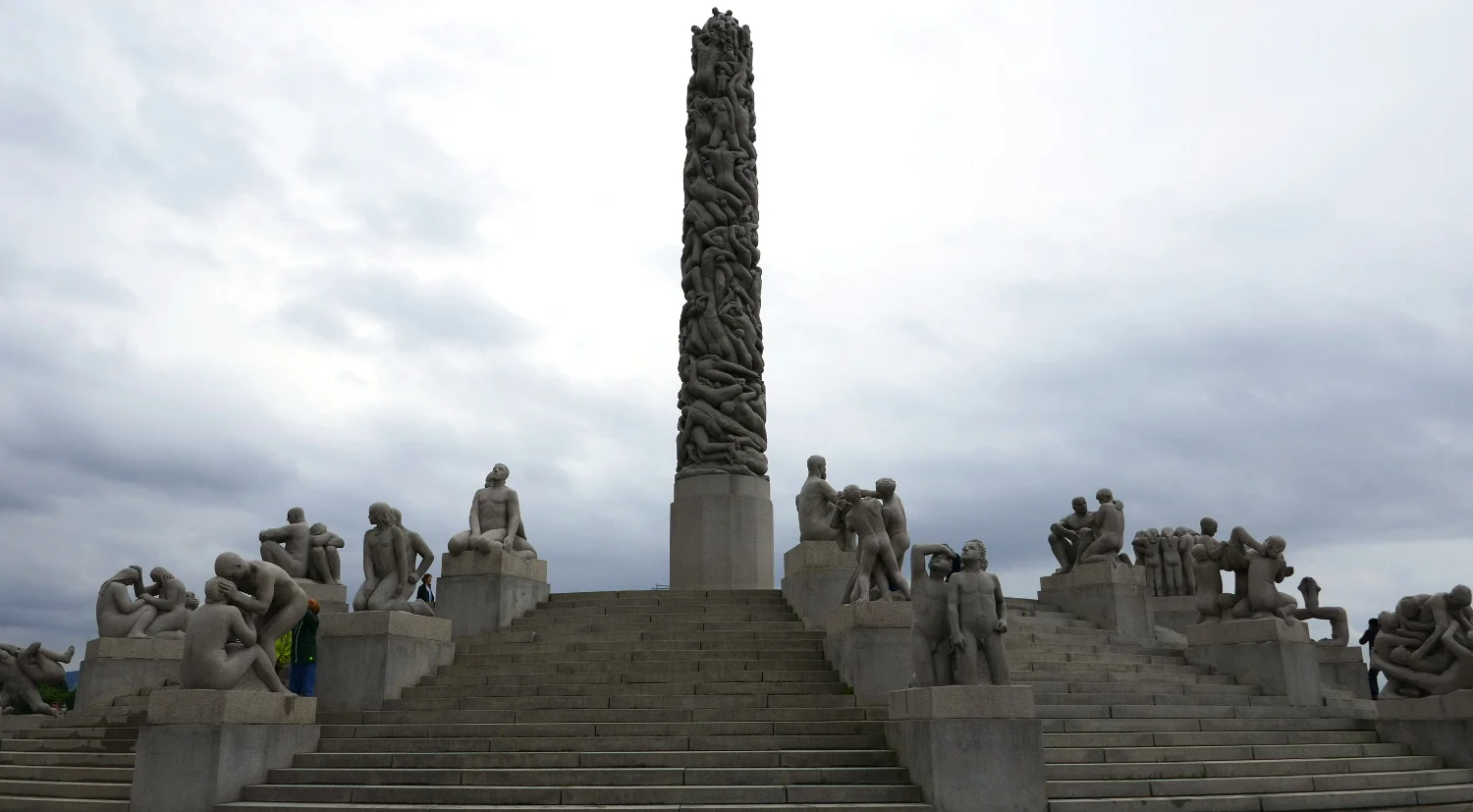 Monolith Sculpture by Gustav Vigeland in Vigeland Sculpture Park, Frogner Park, Oslo, Norway