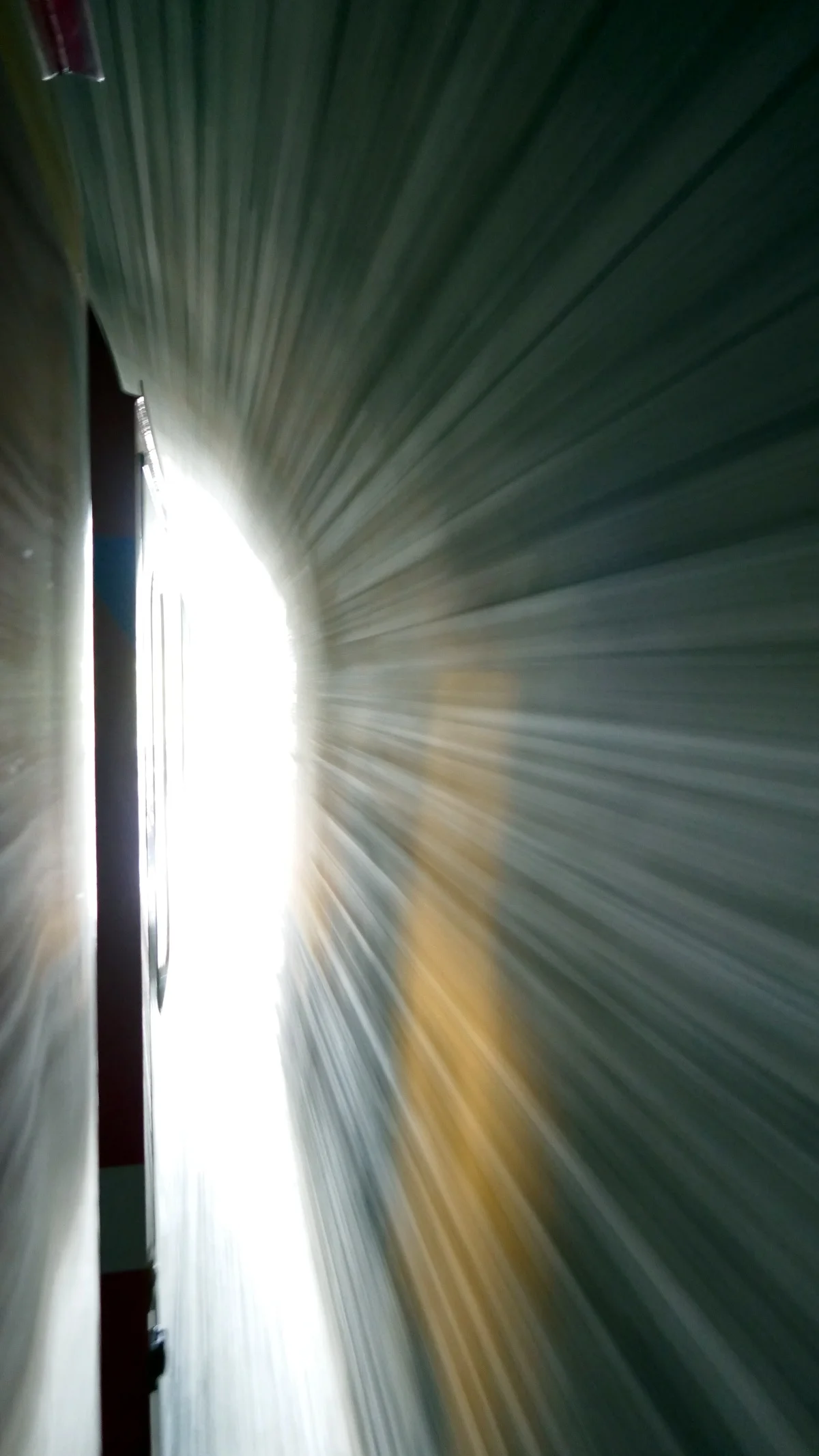 Tunnel Alvaschein from Bernina Express Train, Albula/Alvra, Switzerland