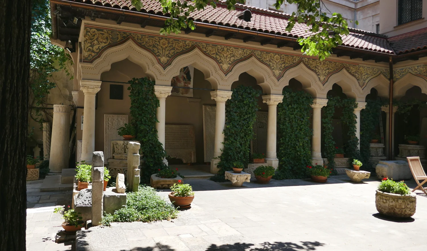 Courtyard, Stavropoleos Monastery Church, Bucharest, Romania