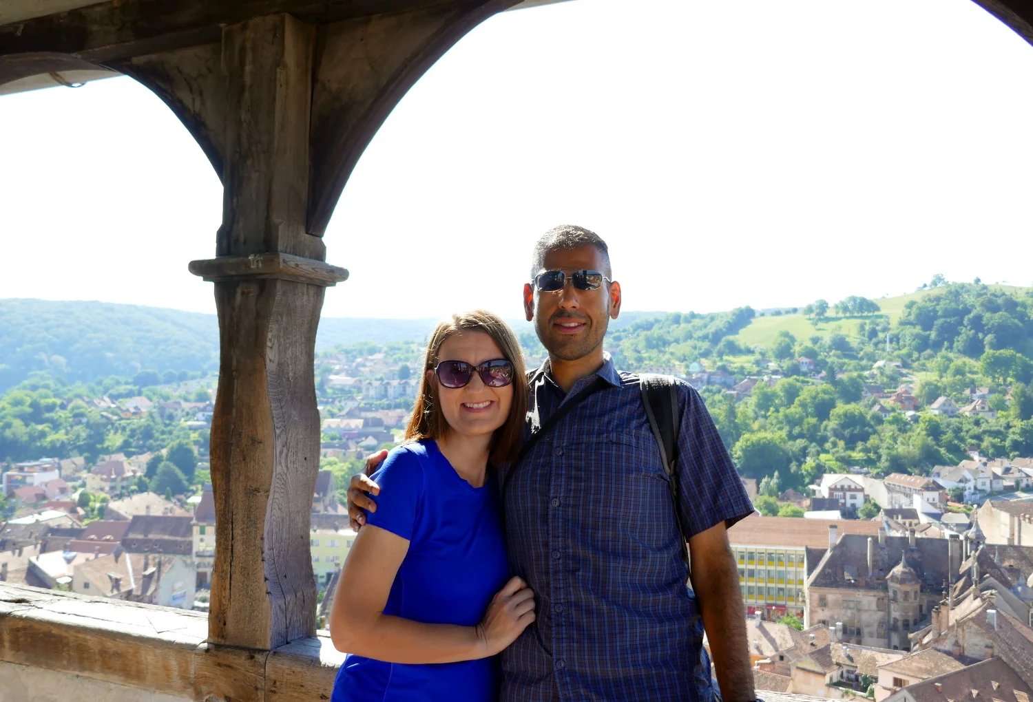 Us, Clock Tower Viewing Deck, Sighisoara, Romania