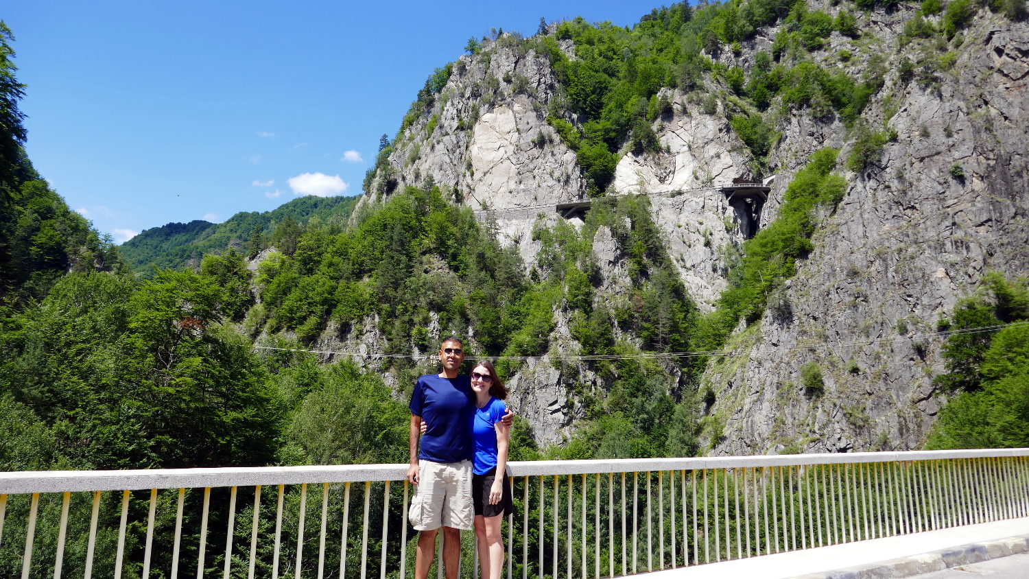 Us on Bridge, Transfagarasan Highway, Romania