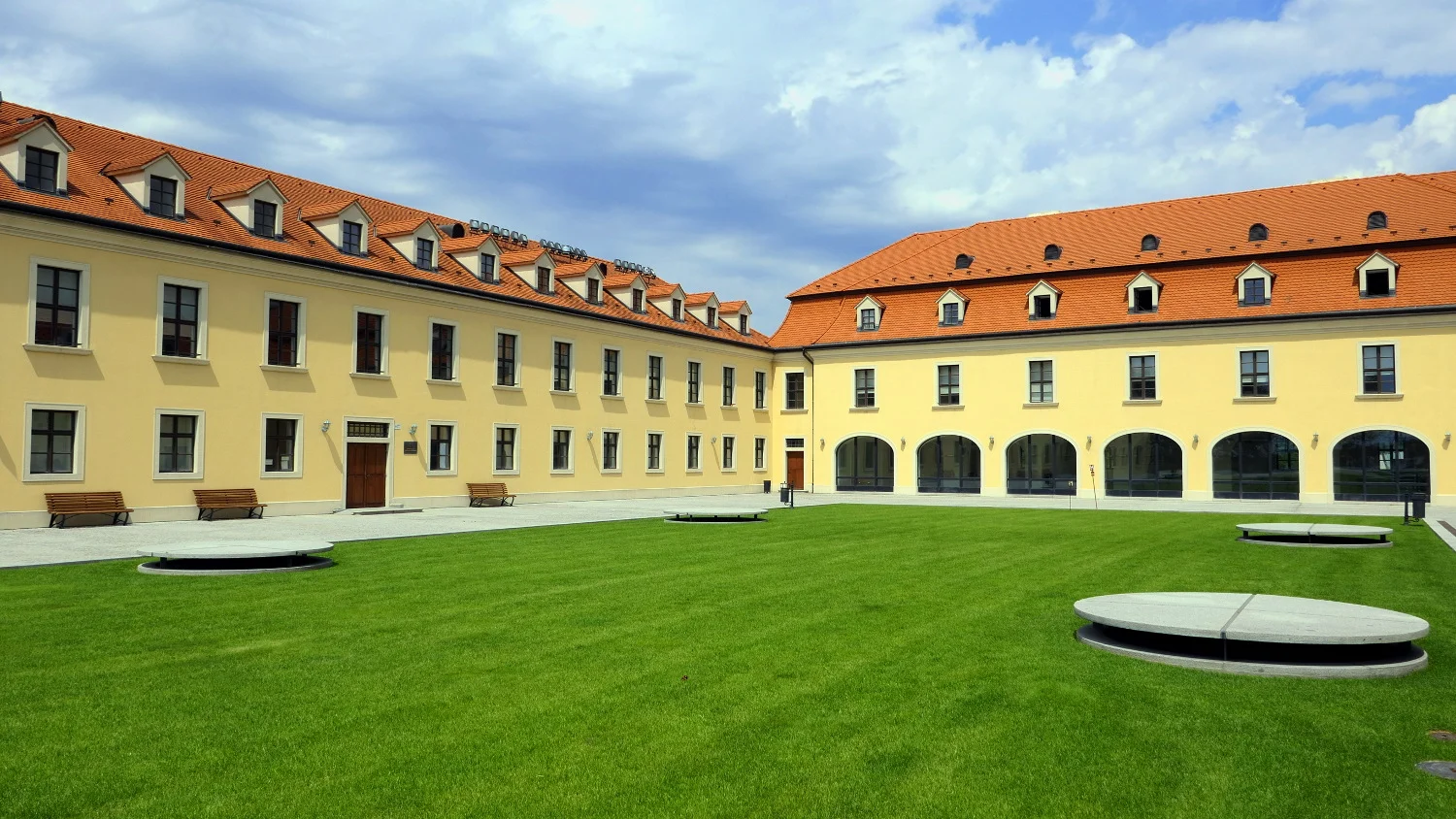 Courtyard, Bratislava Castle, Bratislava, Slovakia