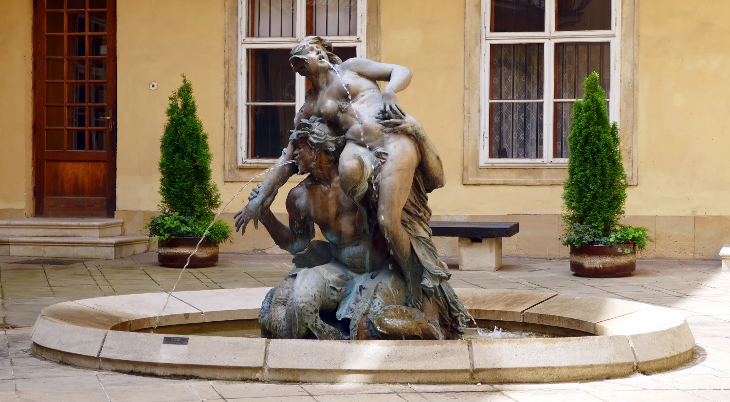 Fountain, Mirbach Palace, Bratislava, Slovakia