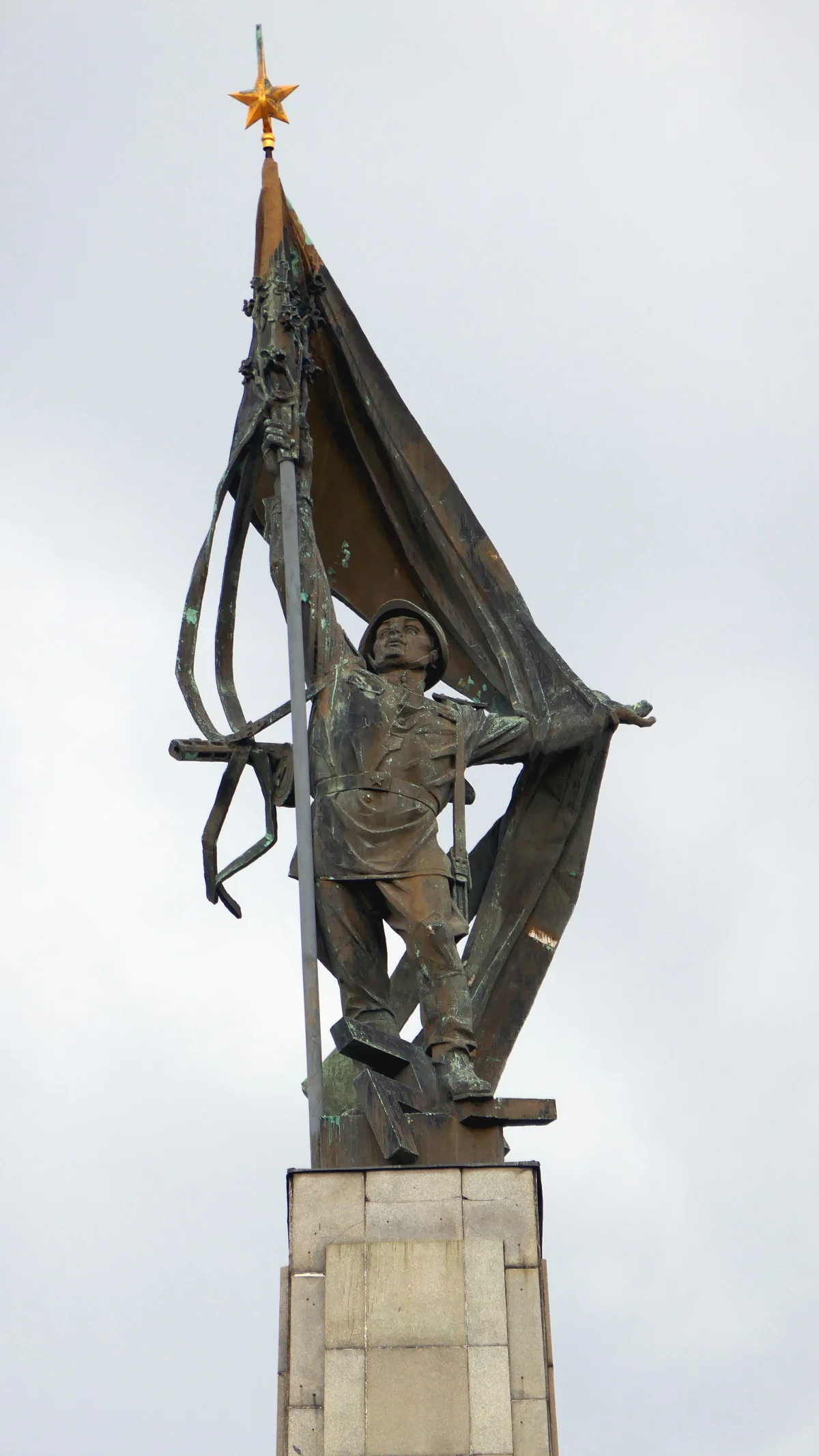 The Victorious Soldier Sculpture by Alexander Trizuljak, Slavin War Memorial, Bratislava, Slovakia