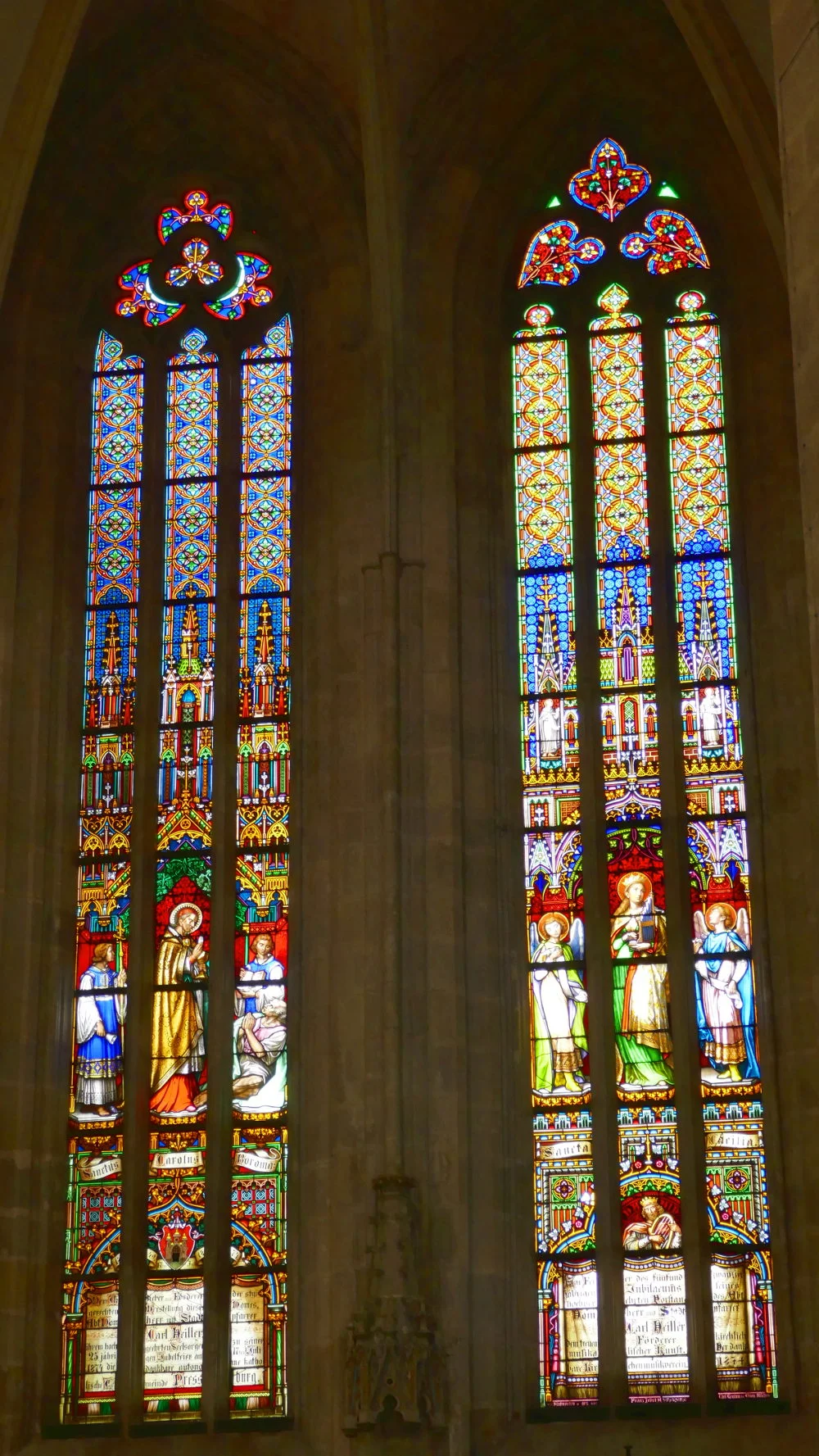 Stained Glass Windows, St. Martin's Cathedral Interior, Bratislava, Slovakia