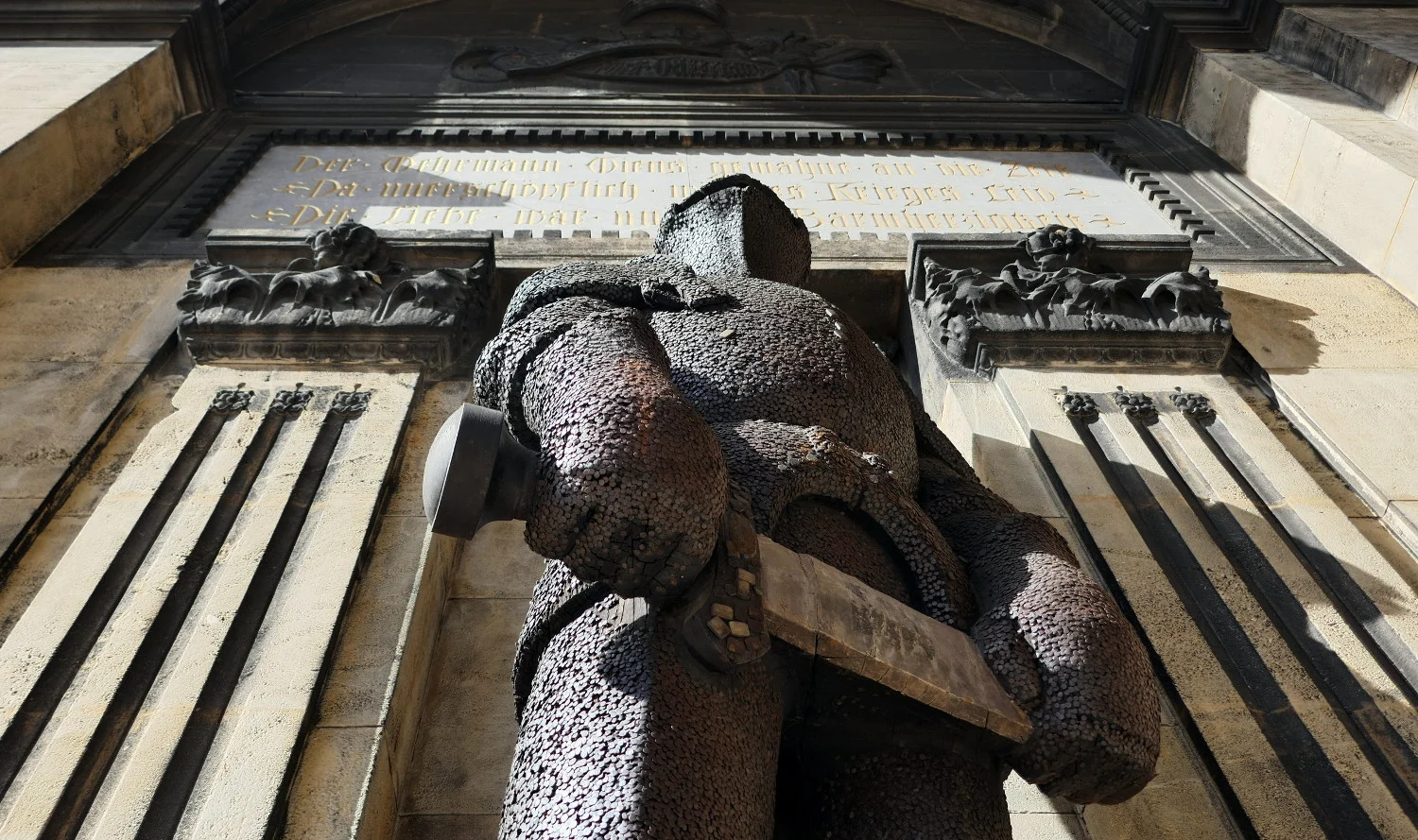 Iron Man Sculpture (Wehrmann in Eisen), Museum Start Gallery Artothek (MUSA), Vienna, Austria